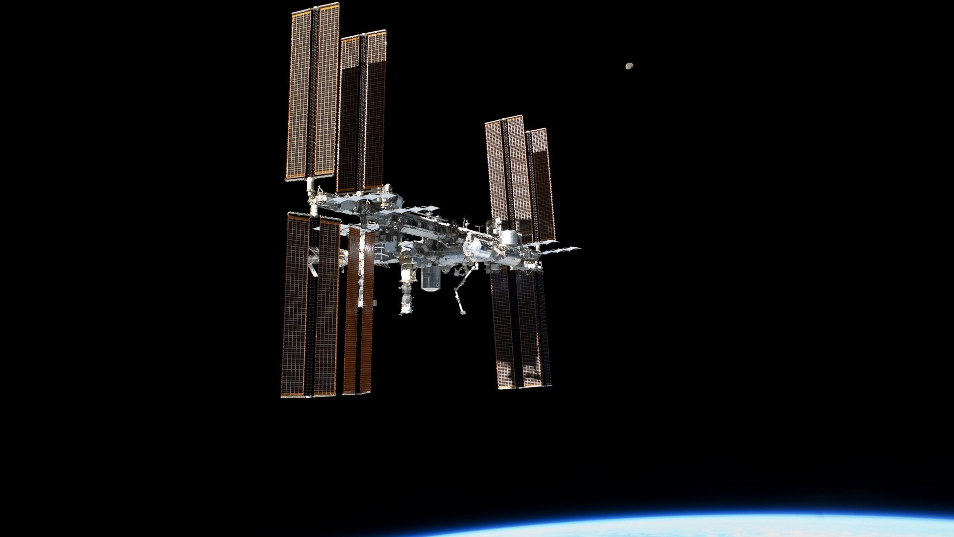 International Space Station in orbit HD Wallpaper