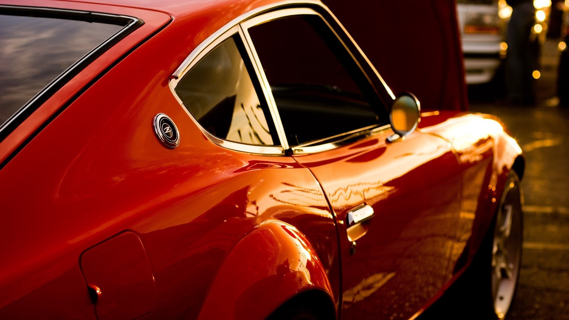 Red Datsun 240Z car HD Wallpaper