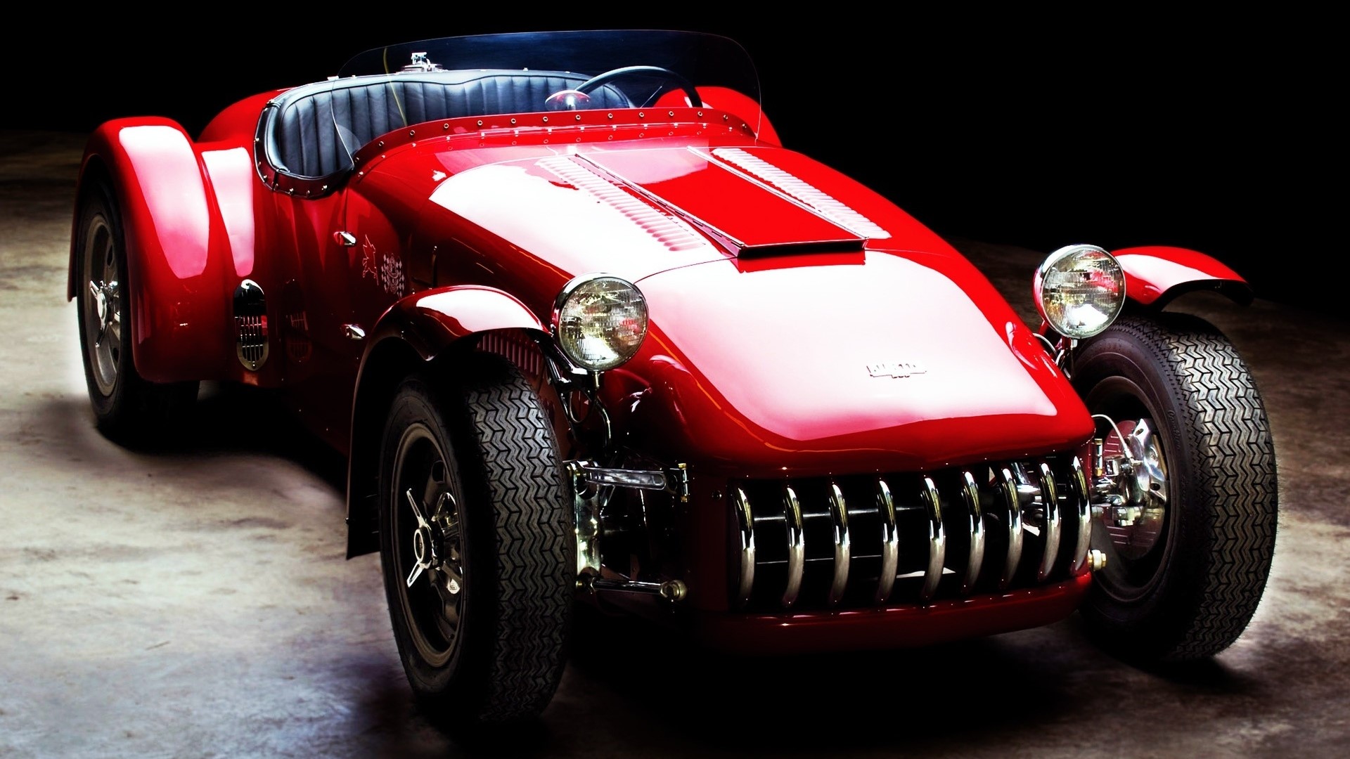 Red 1953 Kurtis 500s sports car HD Wallpaper