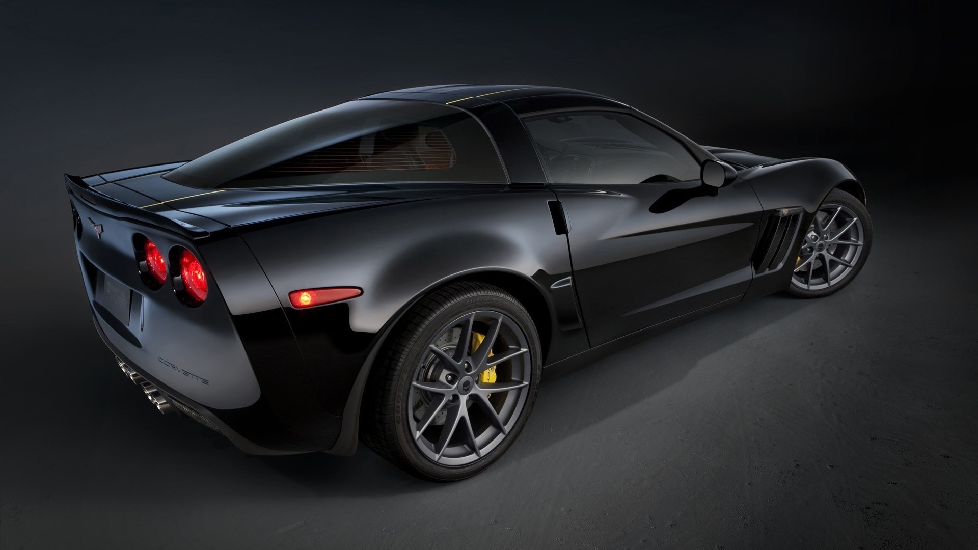 Black Corvette HD Wallpaper