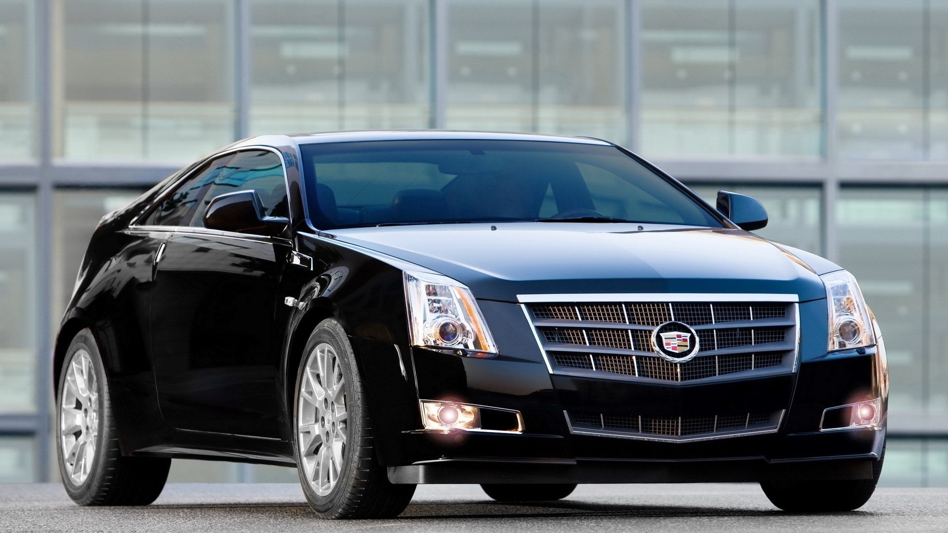 Black 2012 Cadillac CTS Coupe HD Wallpaper