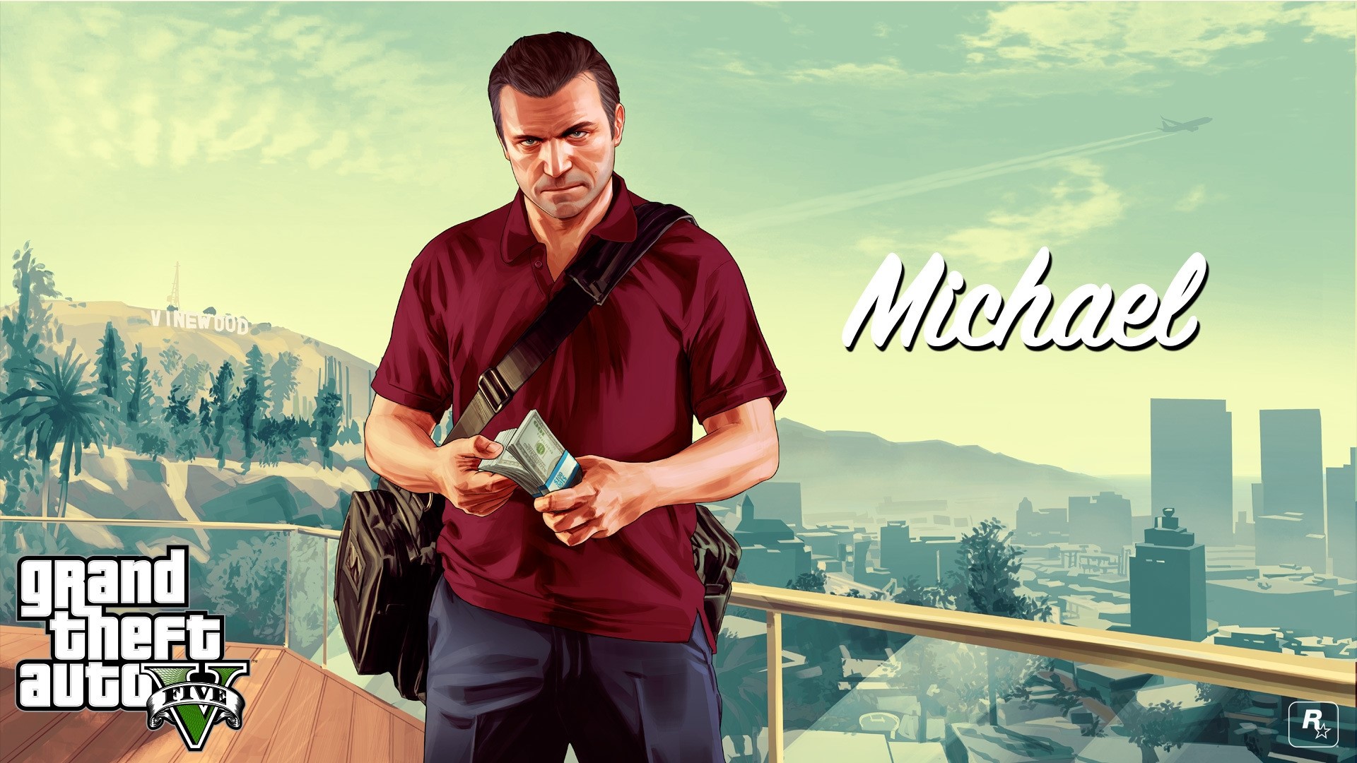 Michael from Grand Theft Auto V HD Wallpaper