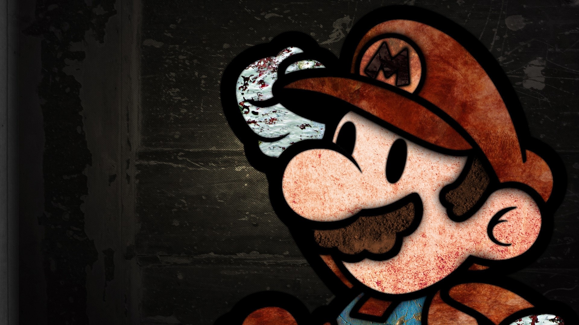 Mario from Mario Bros. Art HD Wallpaper