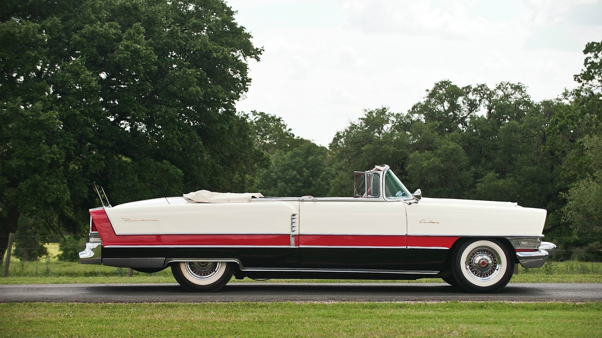 1955 Packard Caribbean Convertible HD Wallpaper