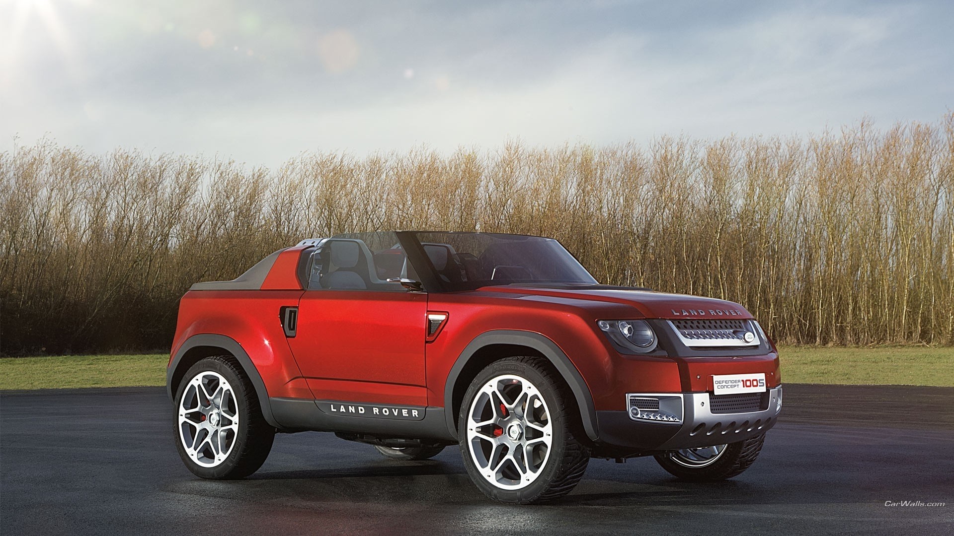 Red Land Rover DC100 Concept car HD Wallpaper