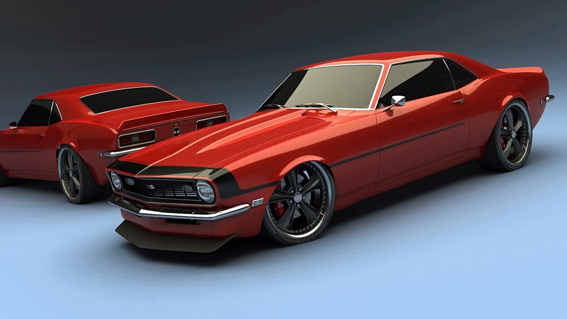 Red Chevrolet Camaro SS cars HD Wallpaper