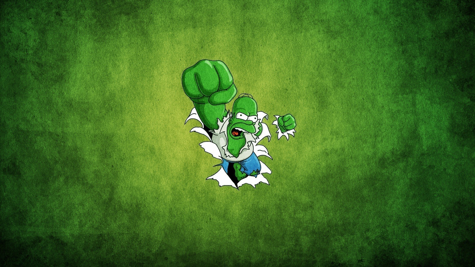 Homer Simpson as Hulk HD Wallpaper