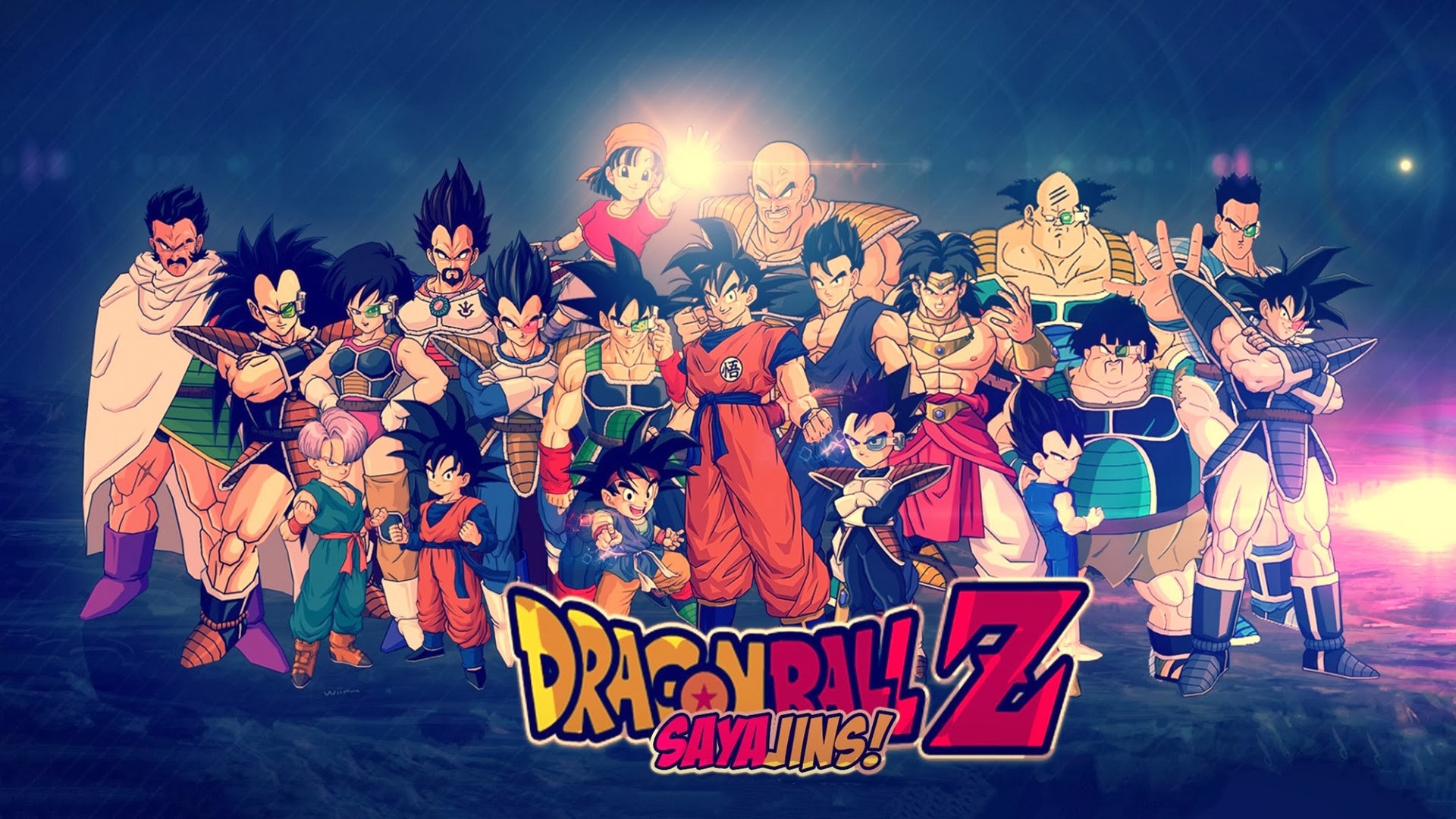 Dragon Ball Z Saiyans Group HD Wallpaper