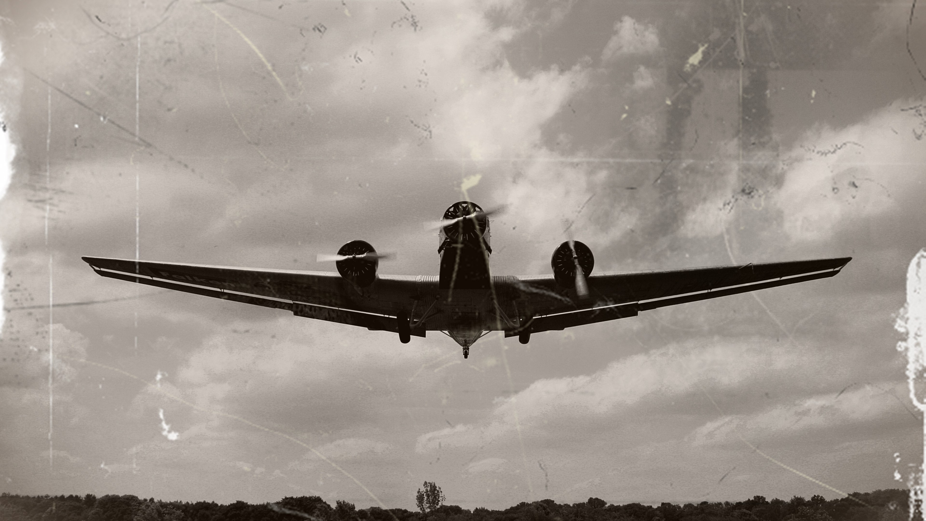 Old Airplane Photo HD Wallpaper