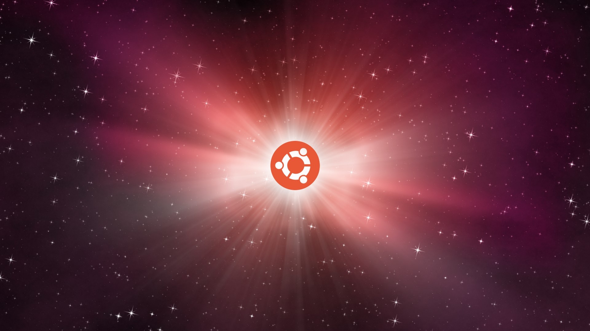 Ubuntu Logo in Space HD Wallpaper