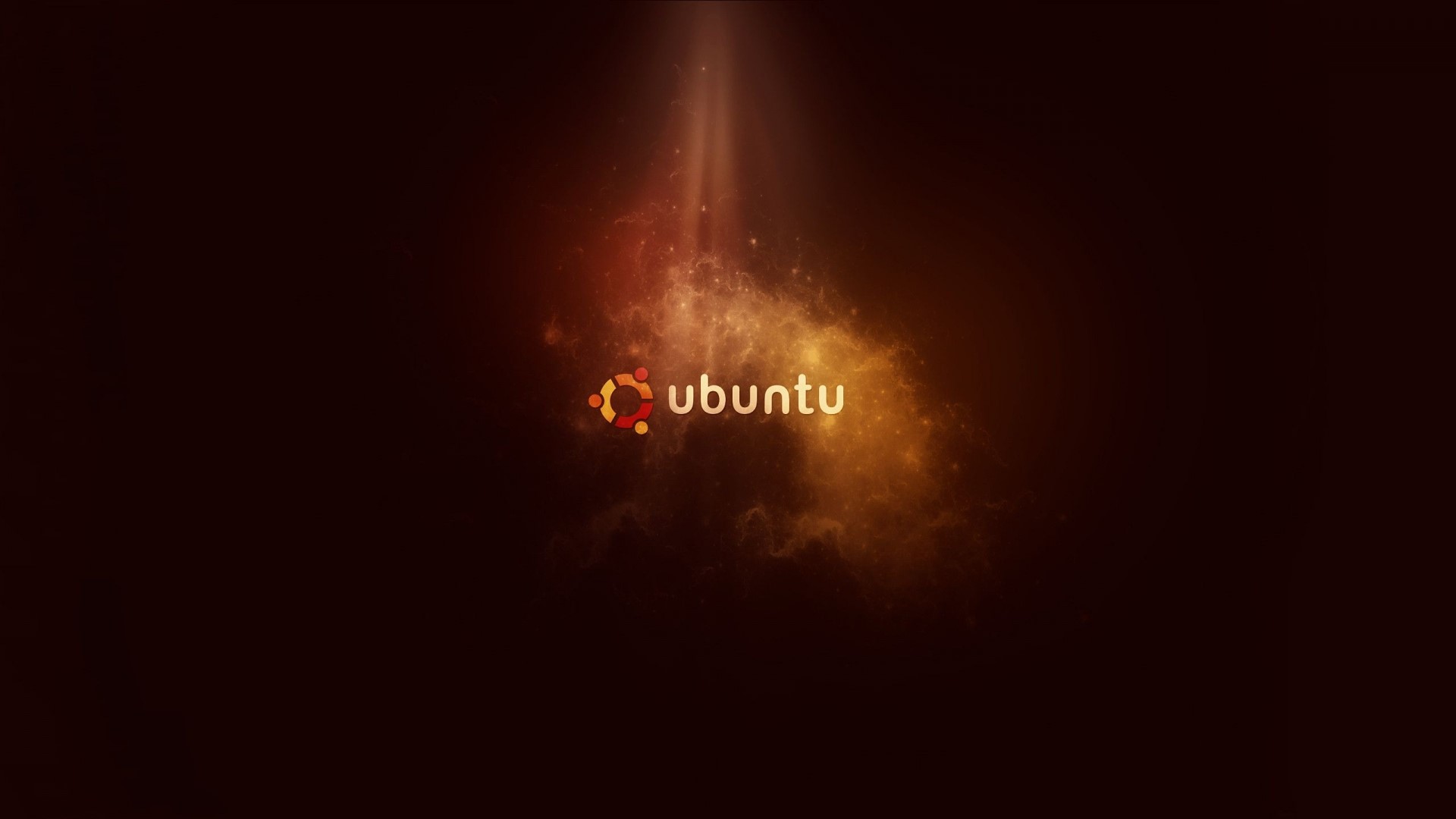 Ubuntu logo with abstract background HD Wallpaper