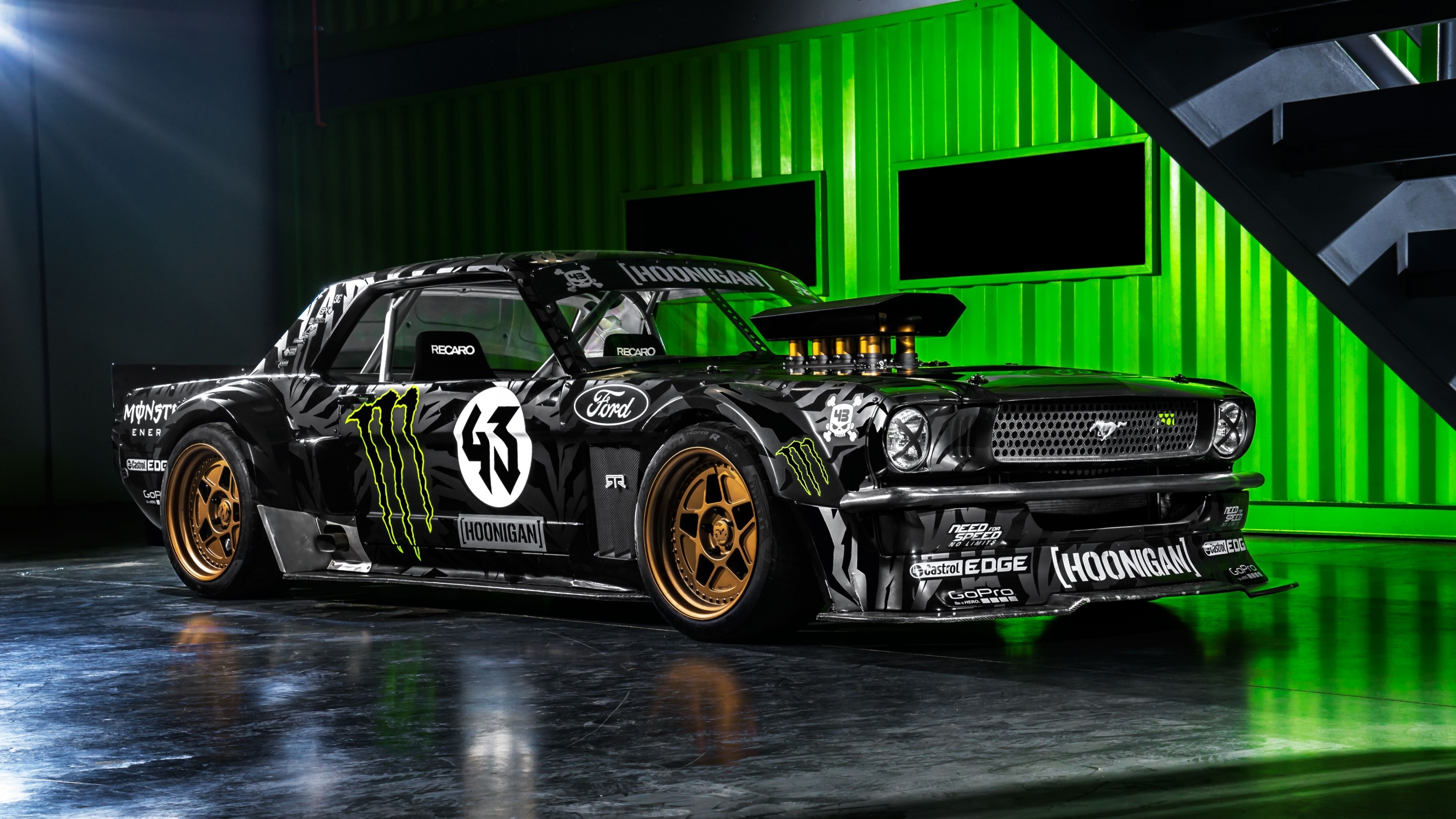 4K Ford Mustang Hoonigan HD Wallpaper