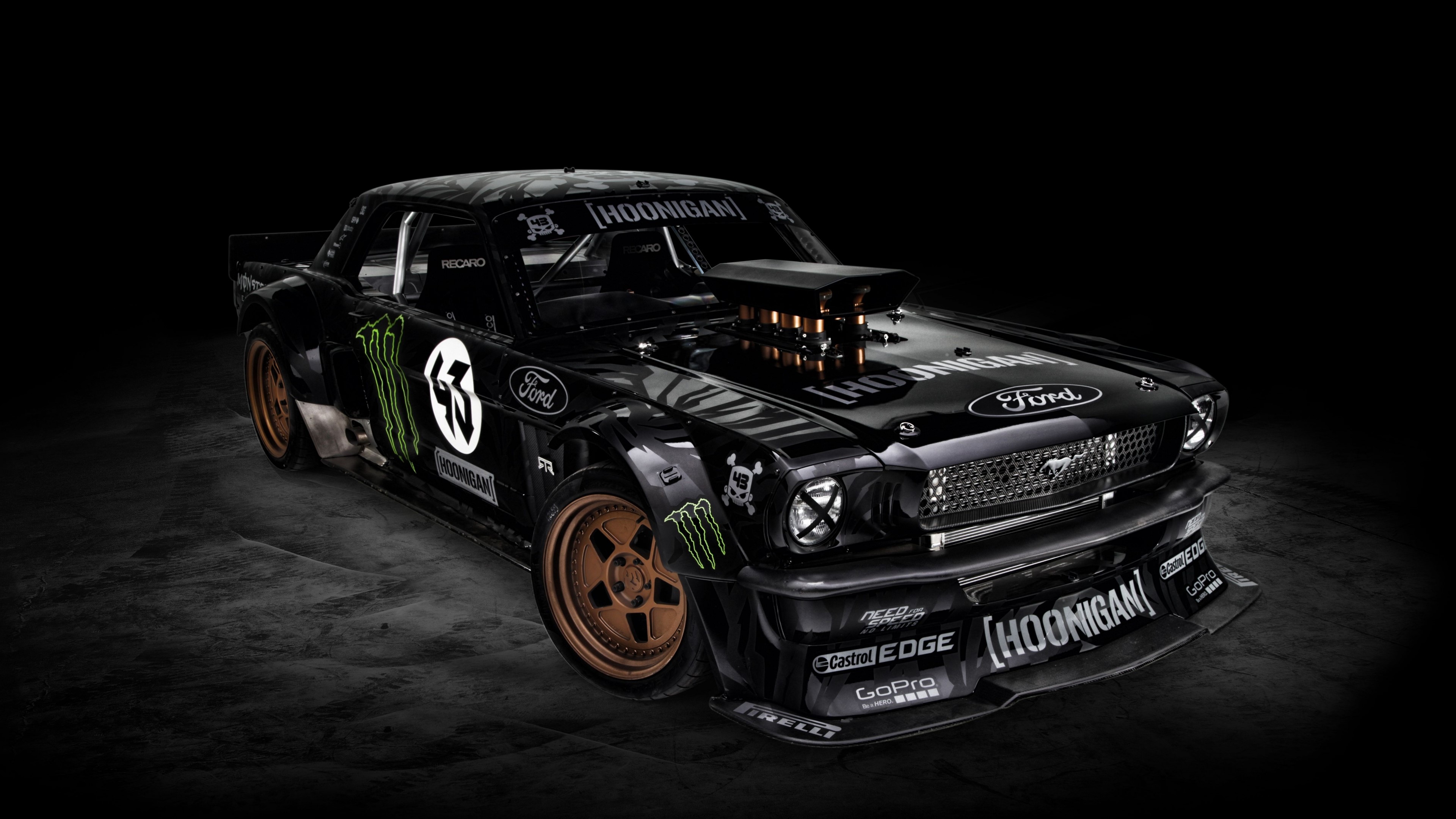 4K Hoonigan Ford Mustang HD Wallpaper