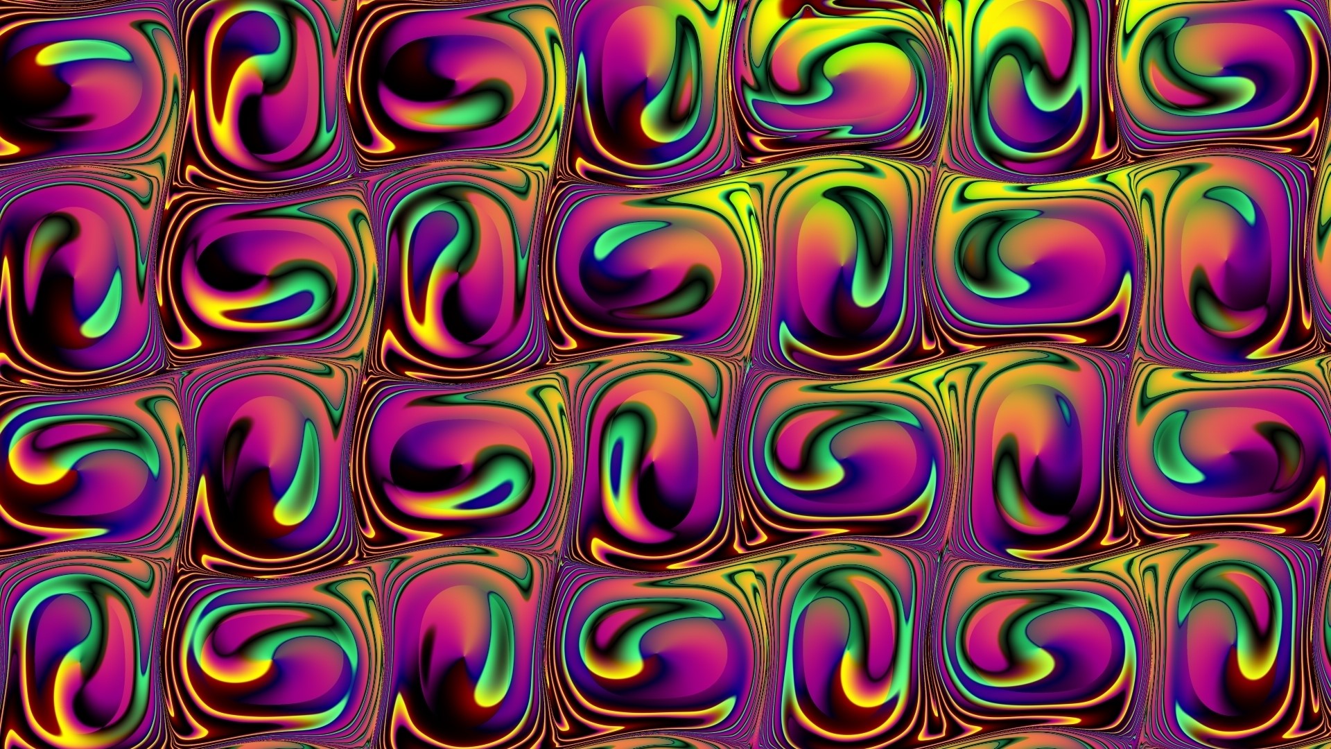 Abstract colorful cells with swirling patterns HD Wallpaper
