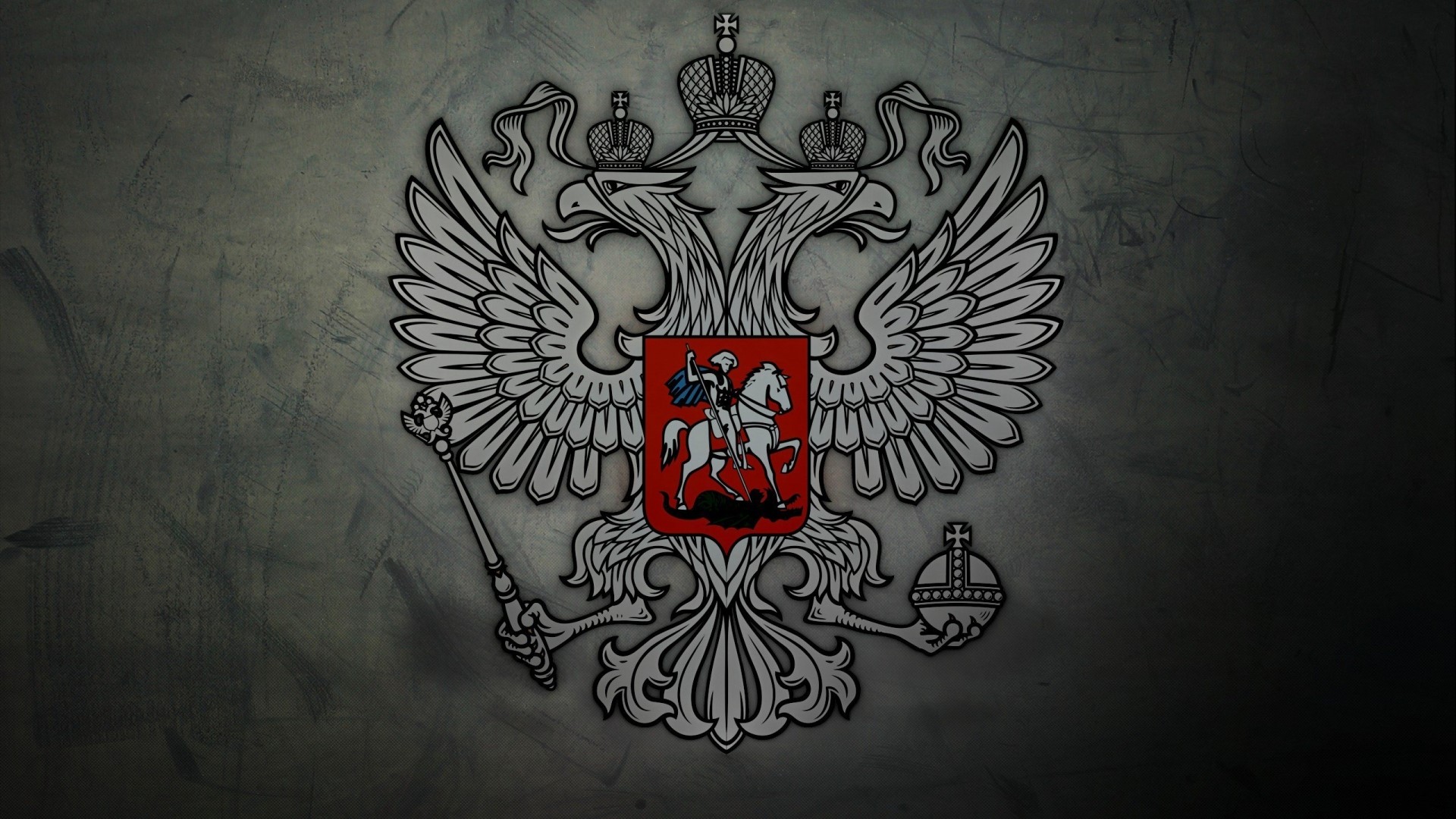Coat of arms of Russia with double-headed eagle HD Wallpaper