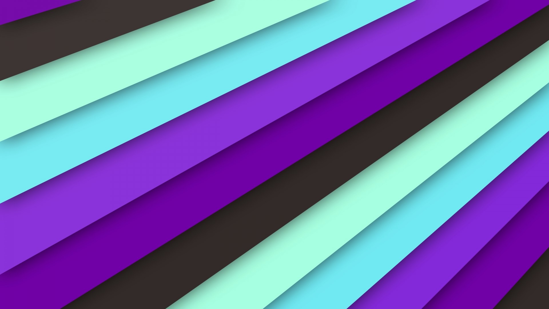 Diagonal Lilac, Teal, and Purple Stripes HD Wallpaper