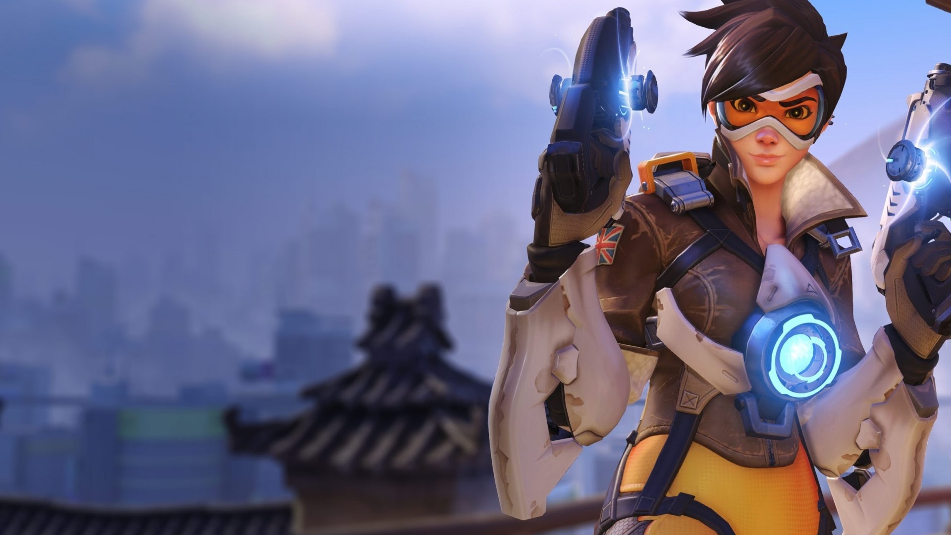 Tracer from Overwatch HD Wallpaper