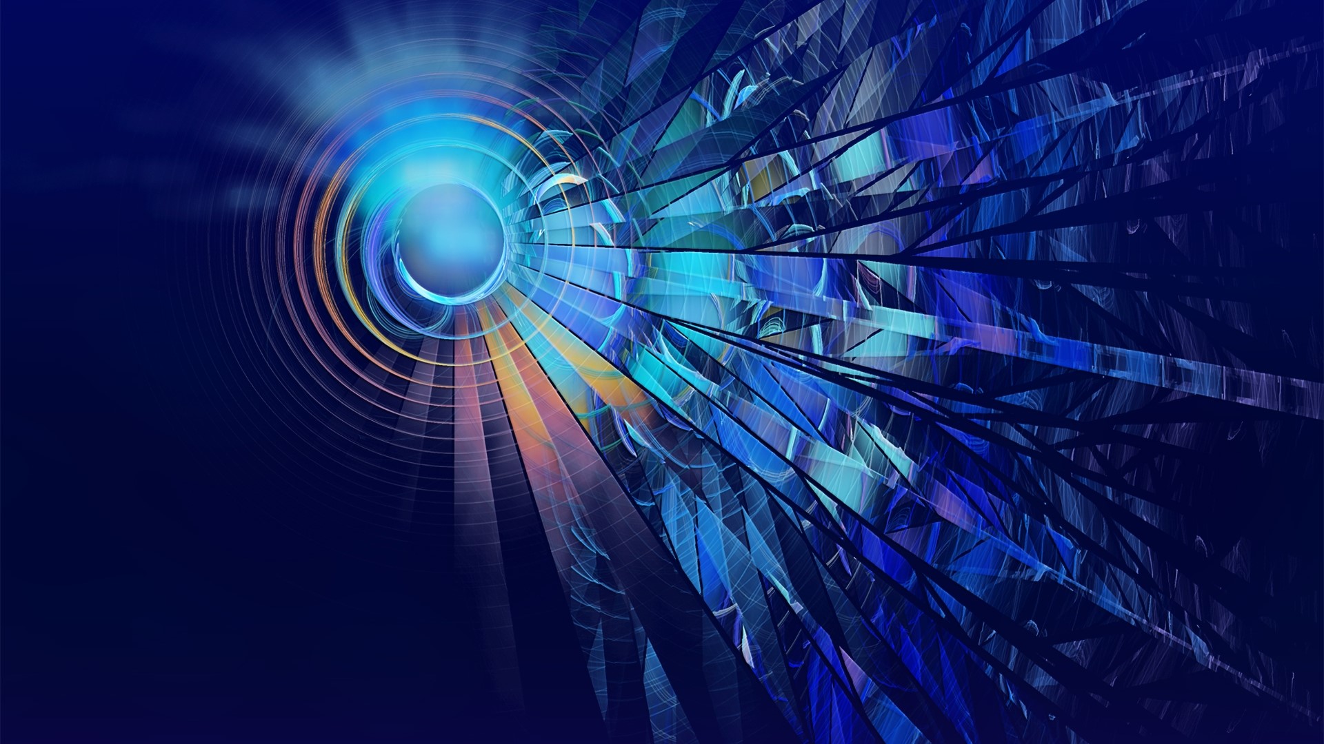 Abstract blue and purple light beams HD Wallpaper