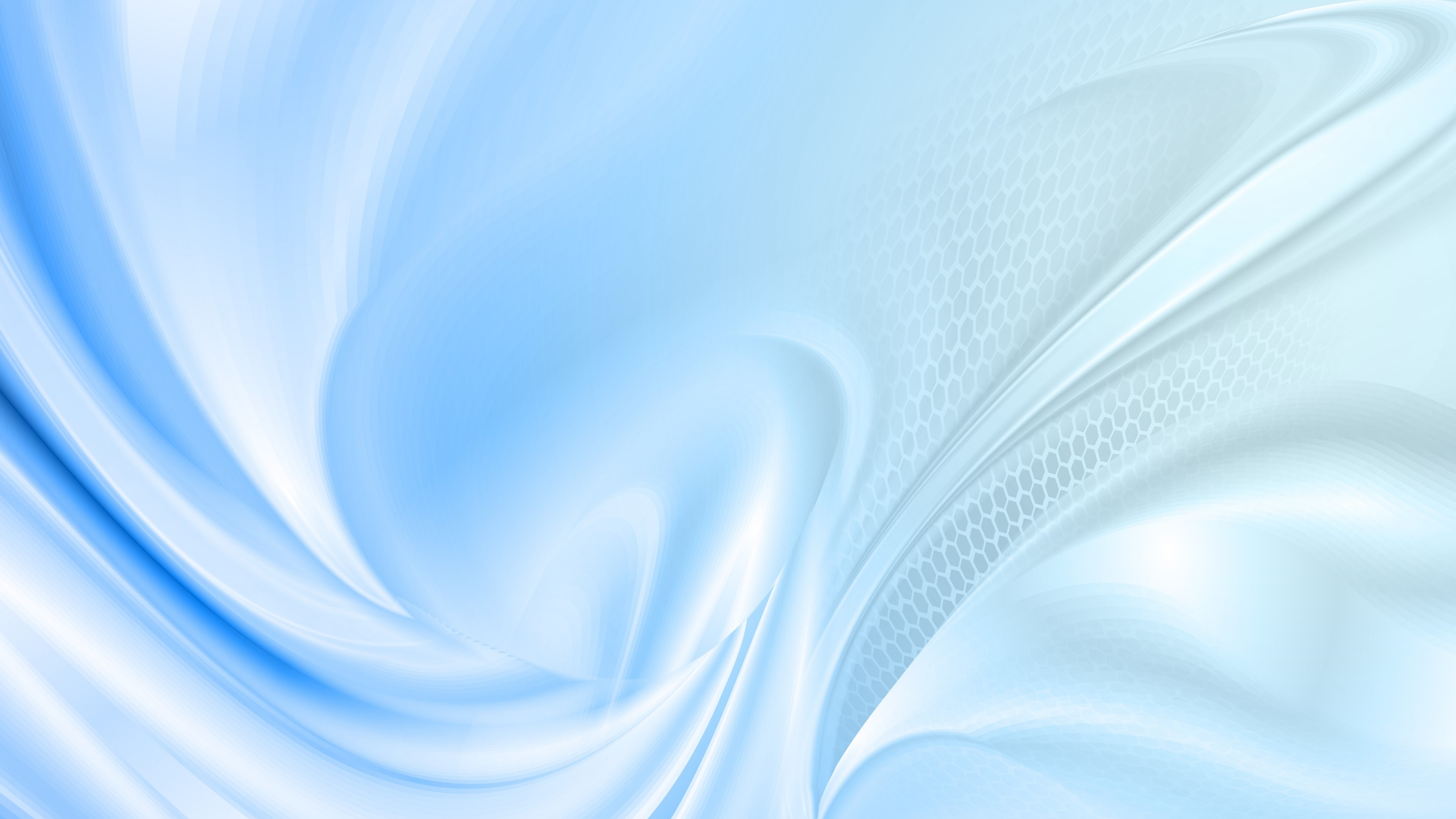 4K Abstract Blue Waves HD Wallpaper