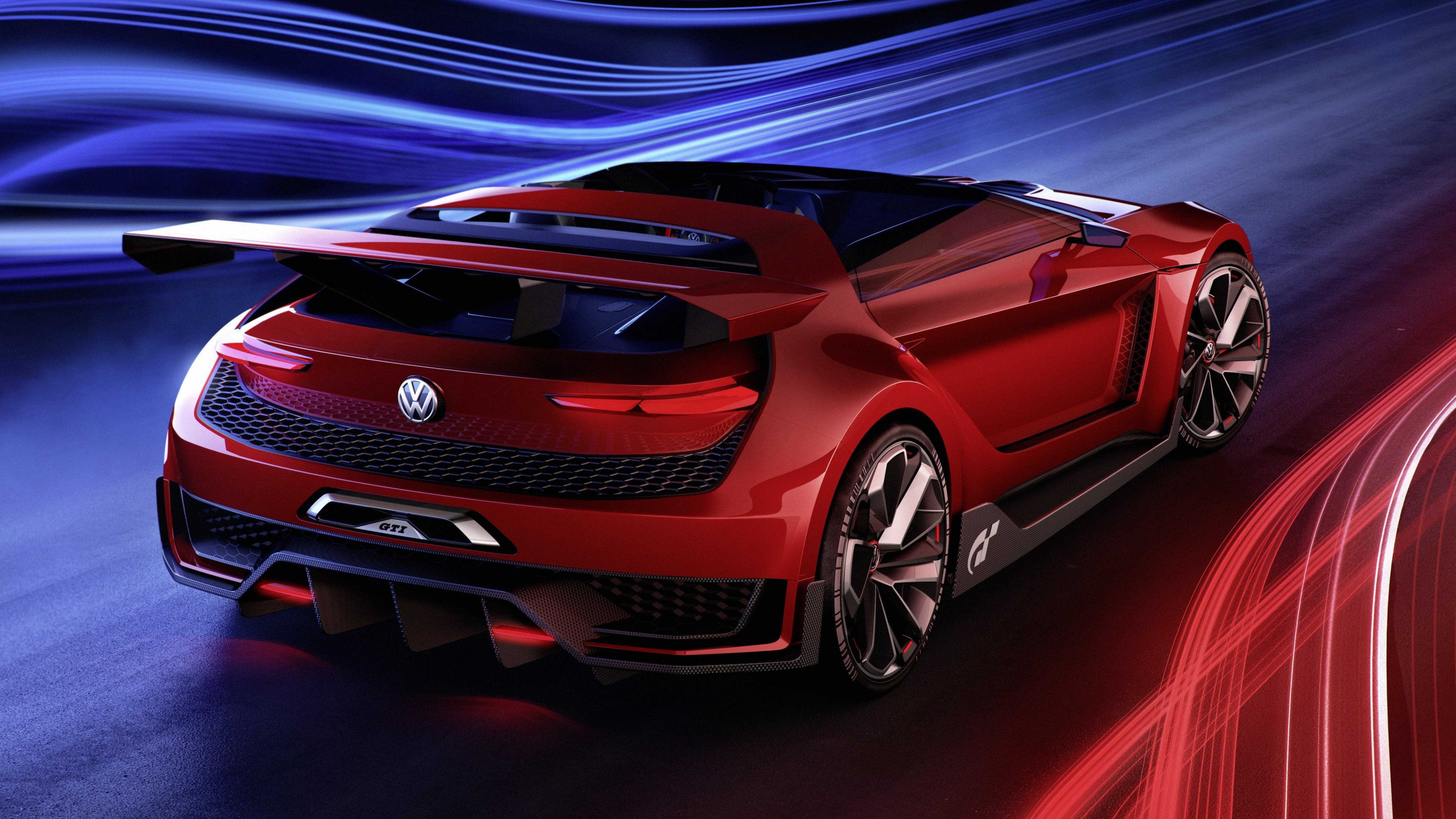 4K Volkswagen GTI Roadster Concept Car HD Wallpaper