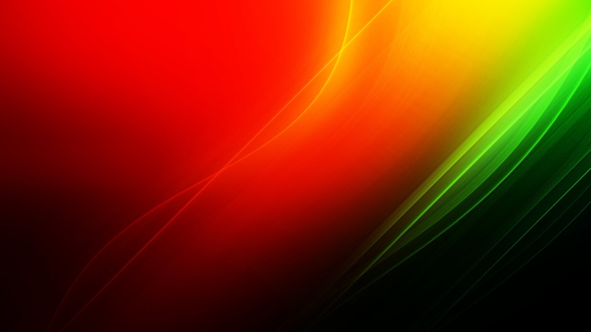 Abstract Red, Orange, Yellow, and Green Lines HD Wallpaper