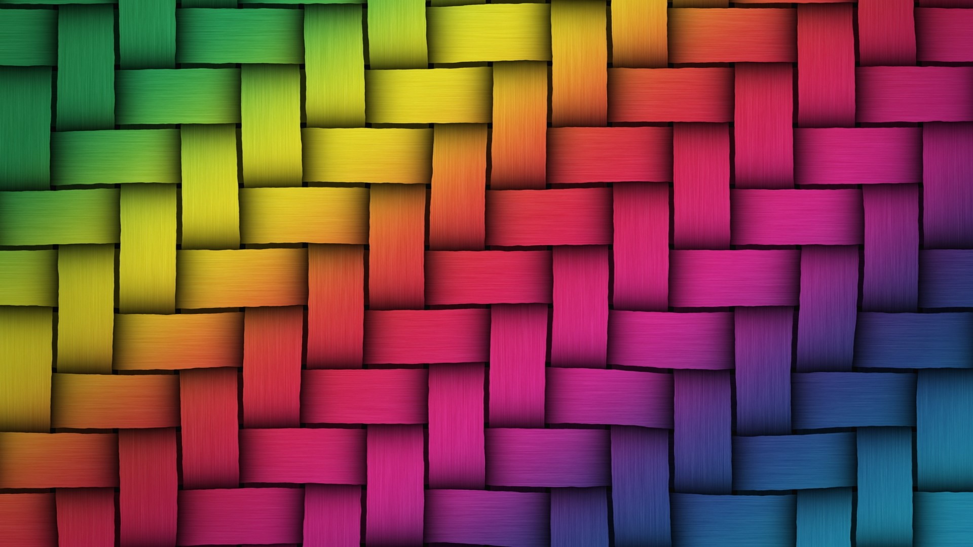 Woven Rainbow Pattern HD Wallpaper