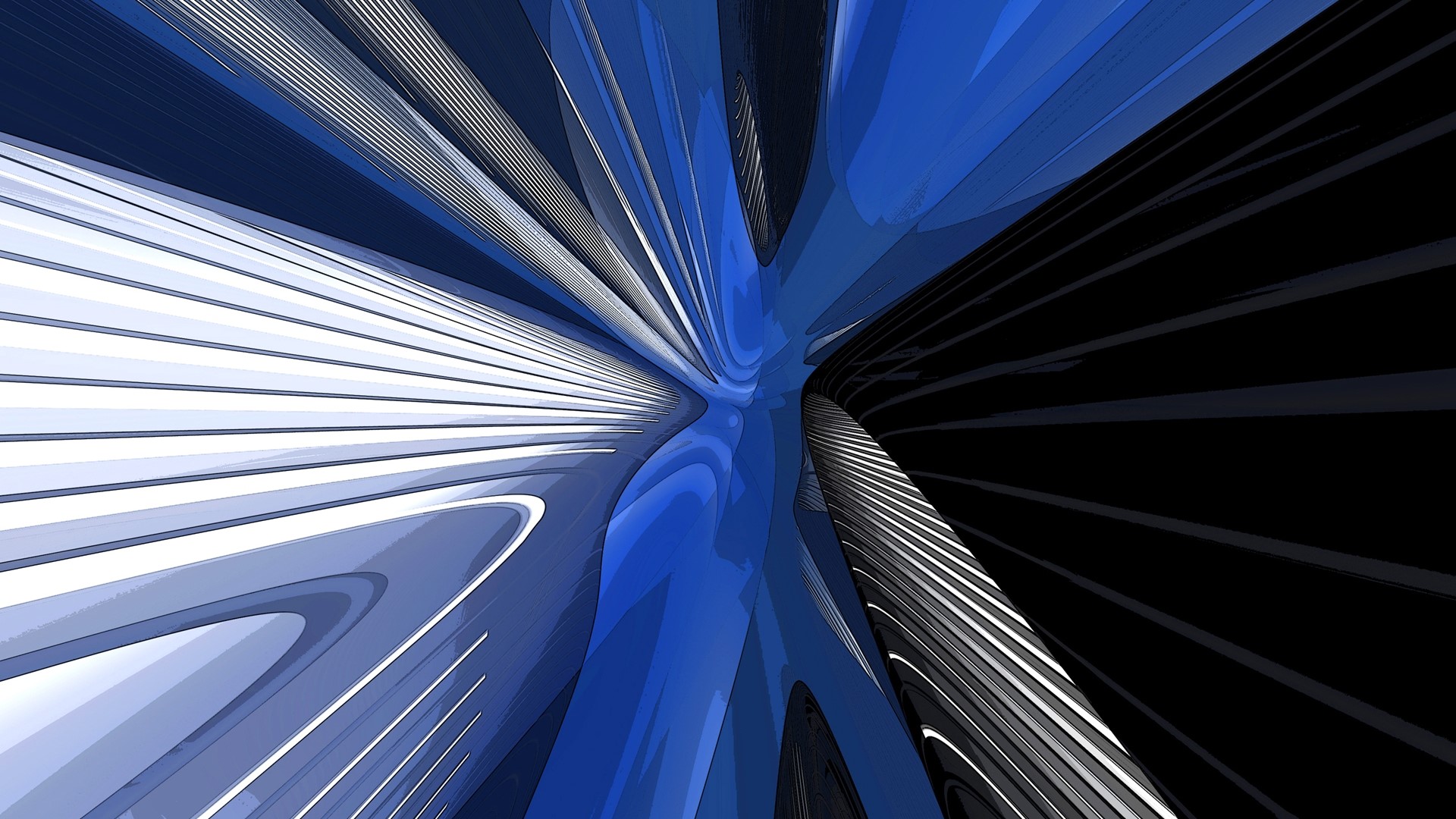 Abstract blue and black lines with white streaks HD Wallpaper