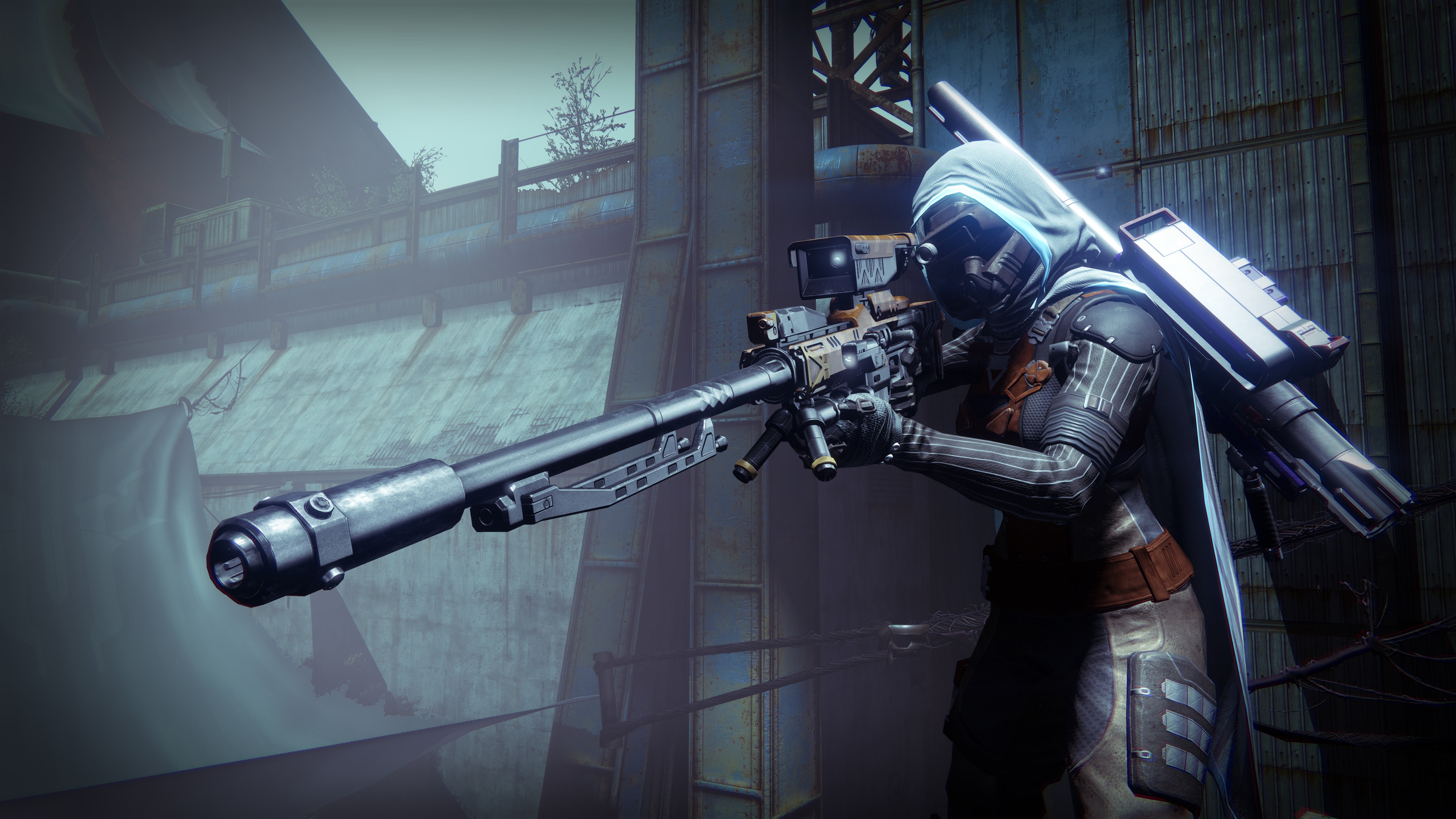 Destiny Sniper aiming with a rifle HD Wallpaper