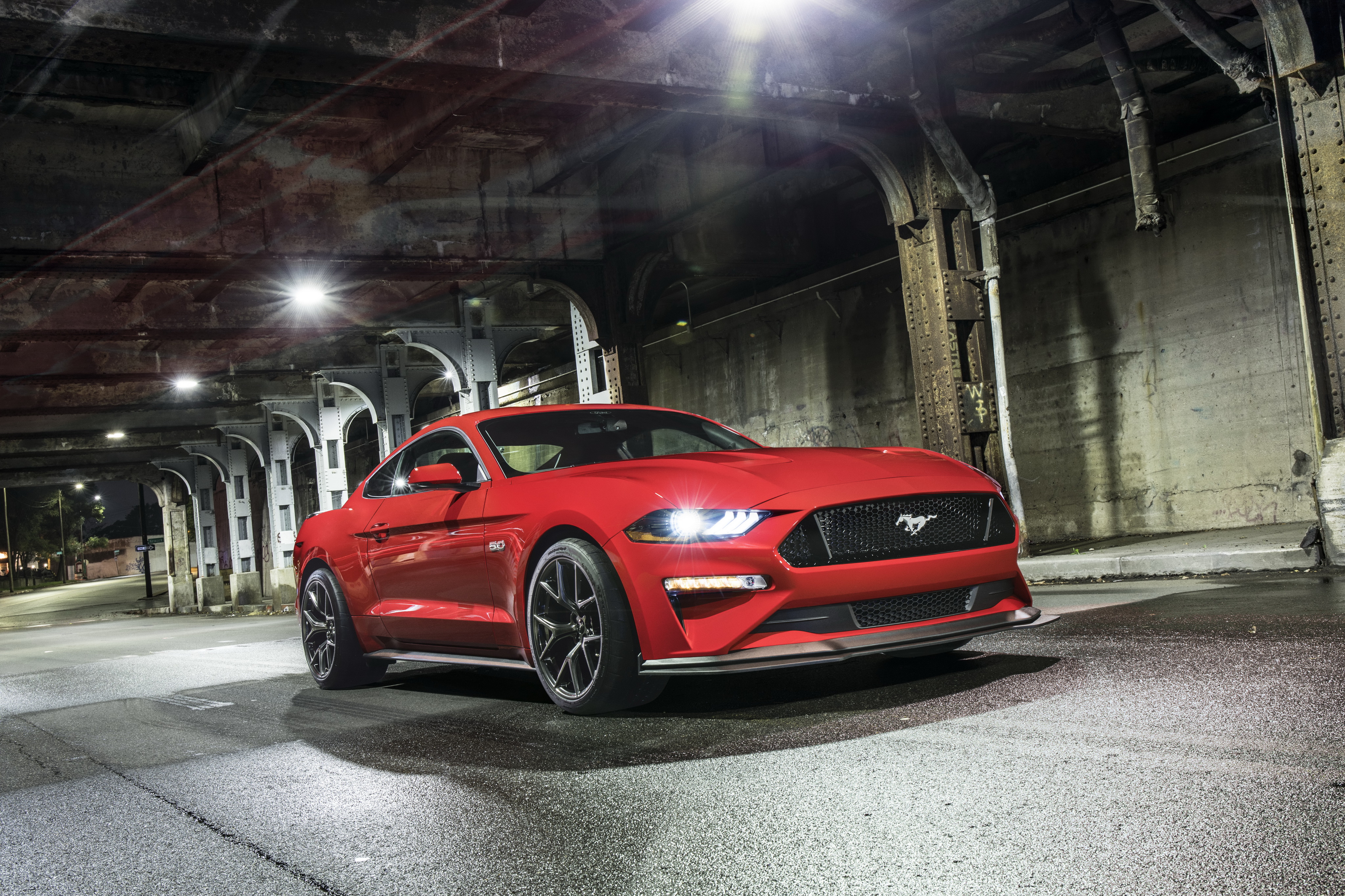 Red 2018 Ford Mustang GT Performance Pack Level 2 HD Wallpaper