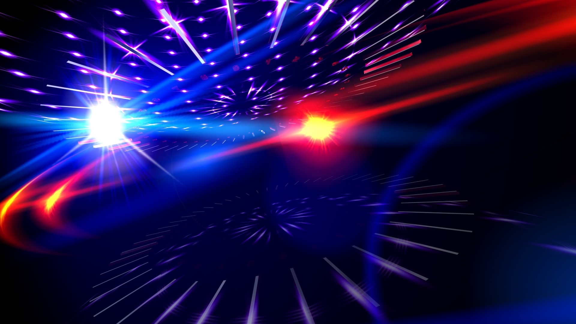 Abstract light beams and flares HD Wallpaper