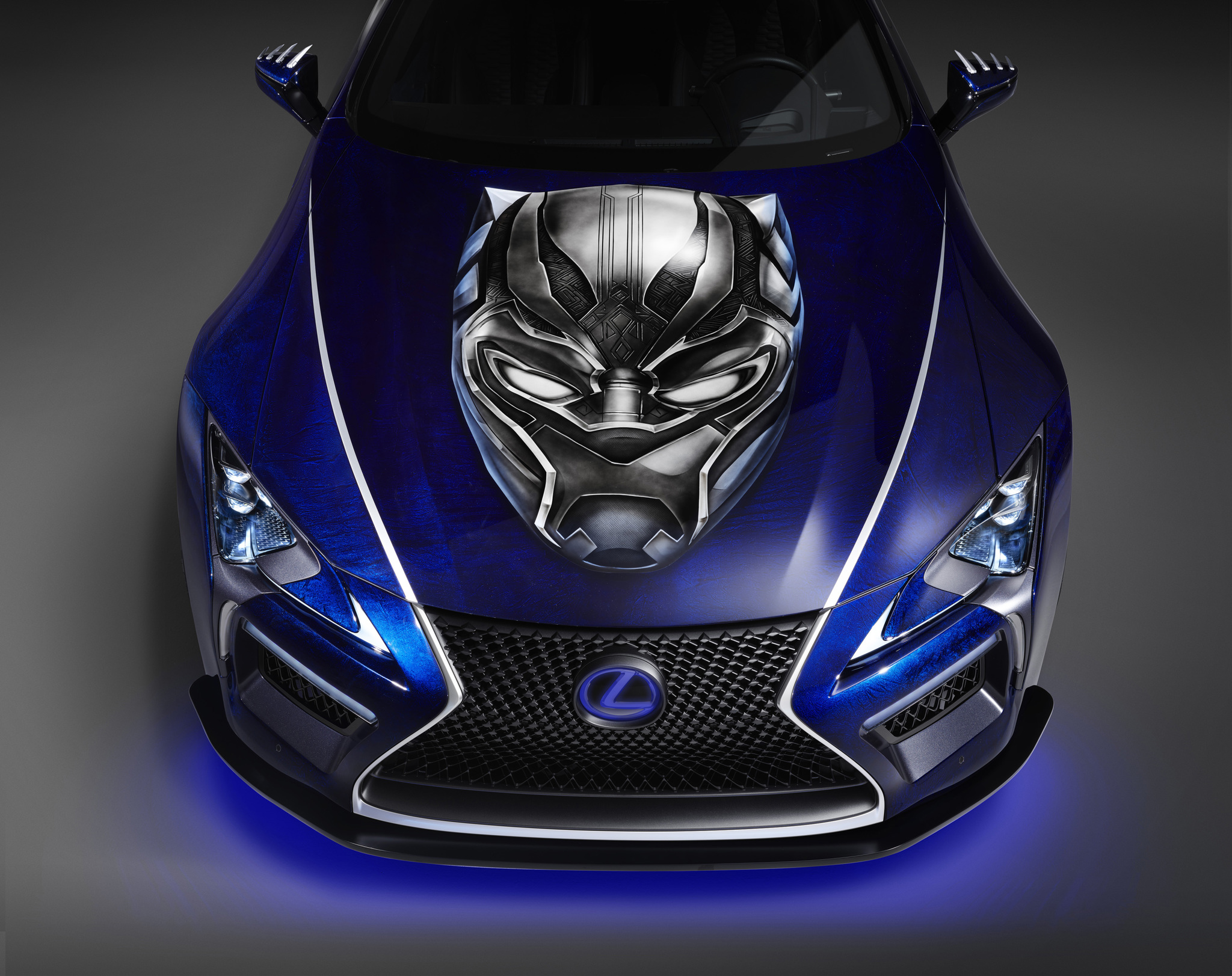 Black Panther Lexus LC 500 HD Wallpaper