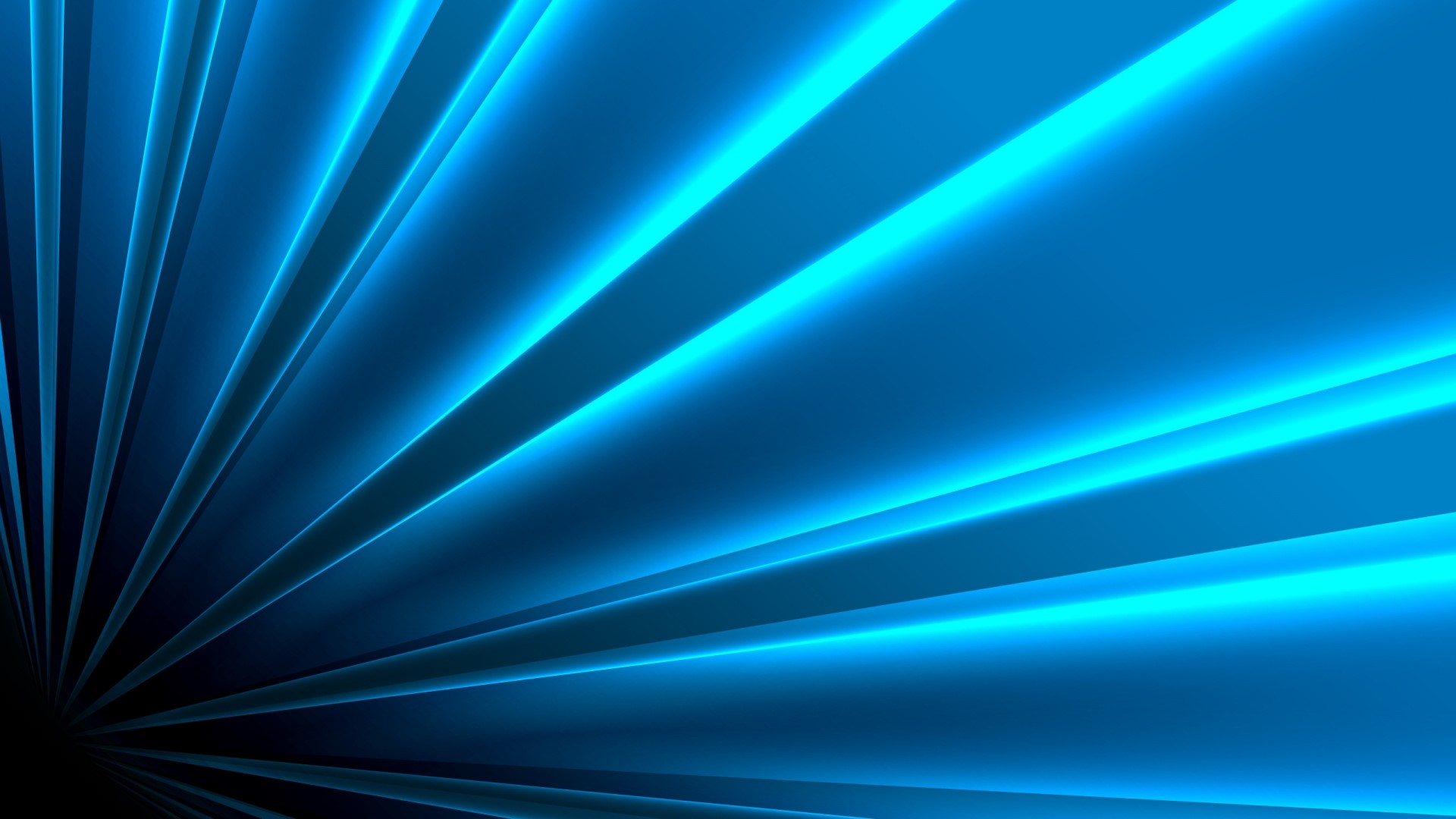 Blue Light Beams Abstract HD Wallpaper
