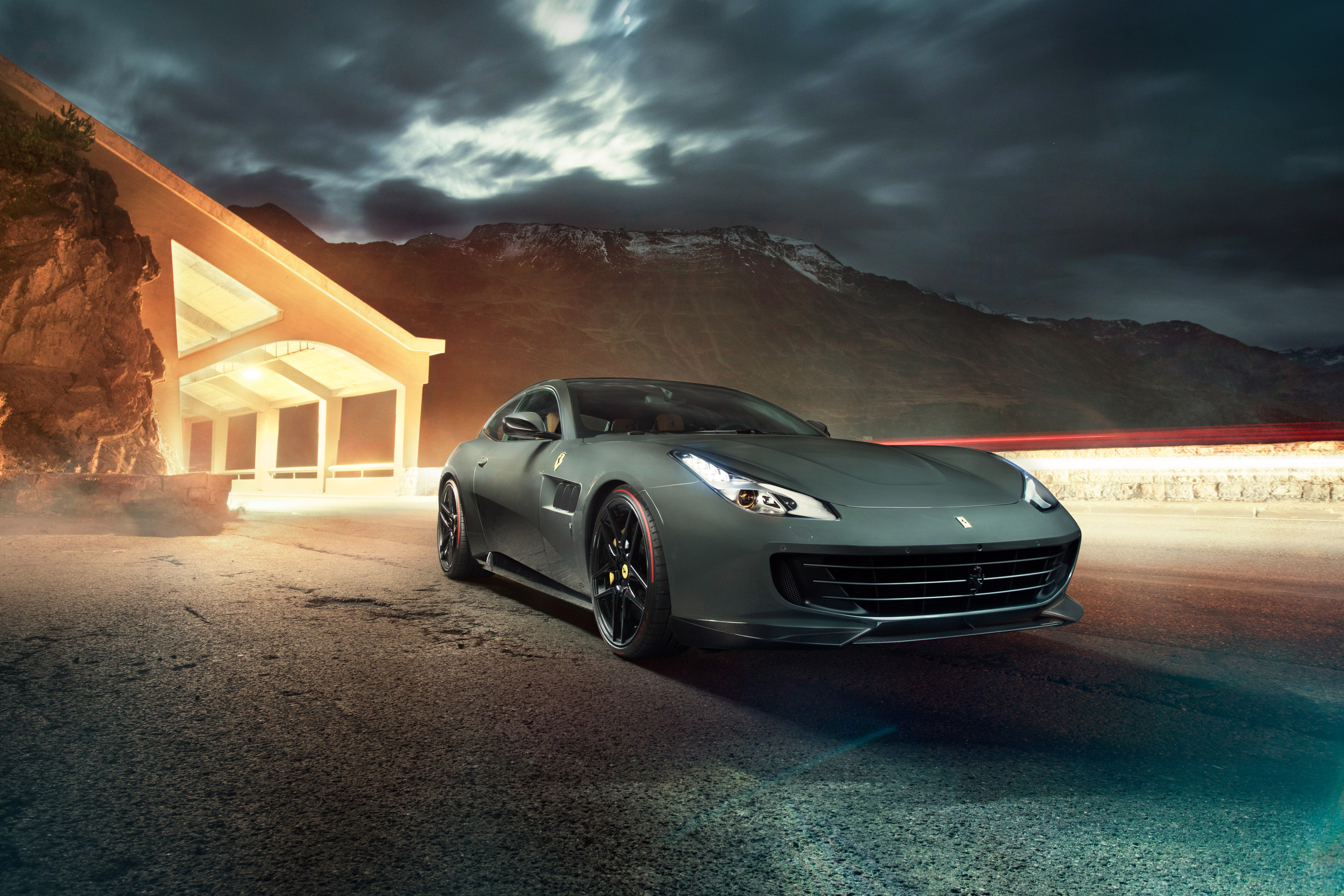 4K Novitec Rosso Ferrari GTC4Lusso HD Wallpaper