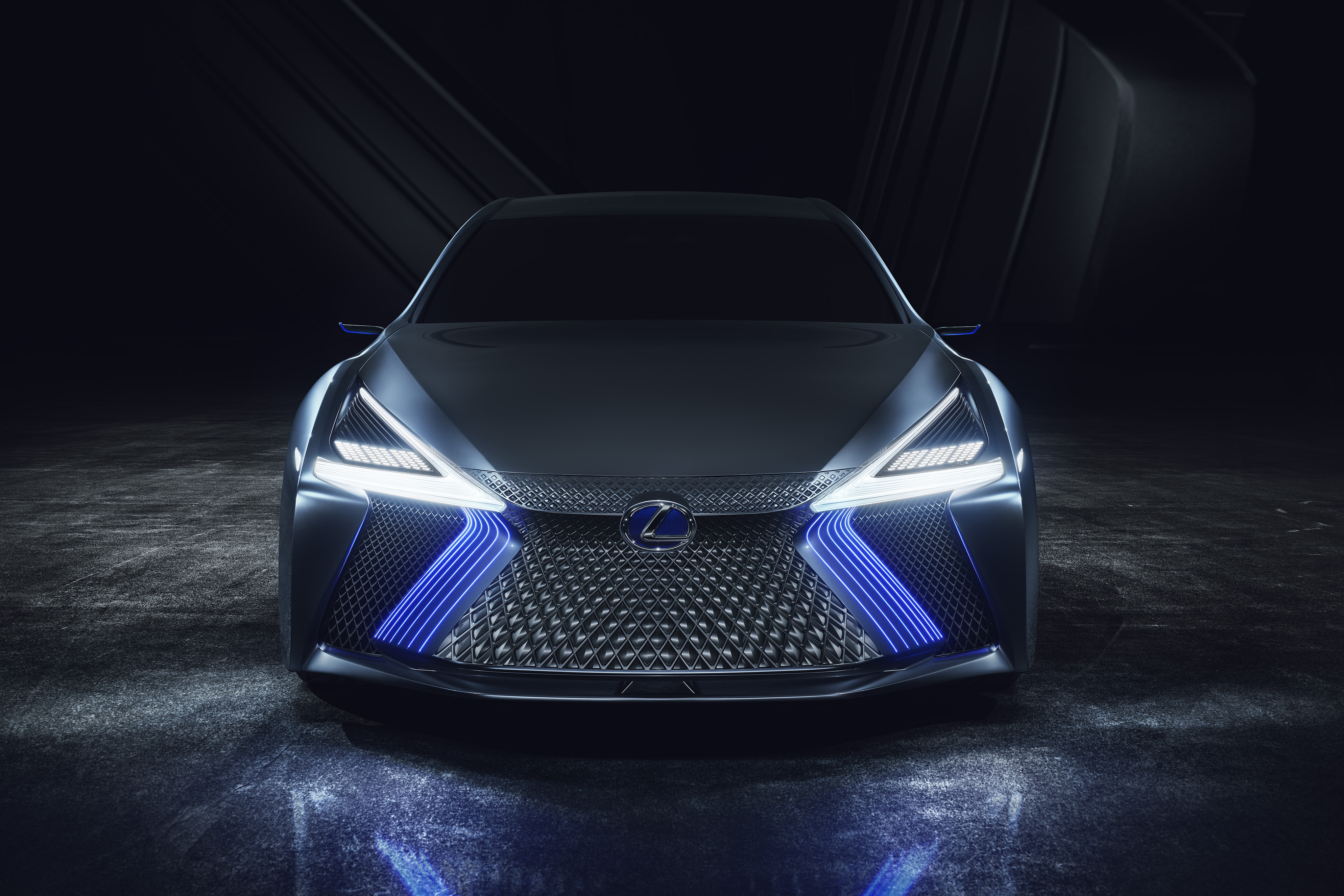 Lexus LS+ Concept car front view 4K HD Wallpaper
