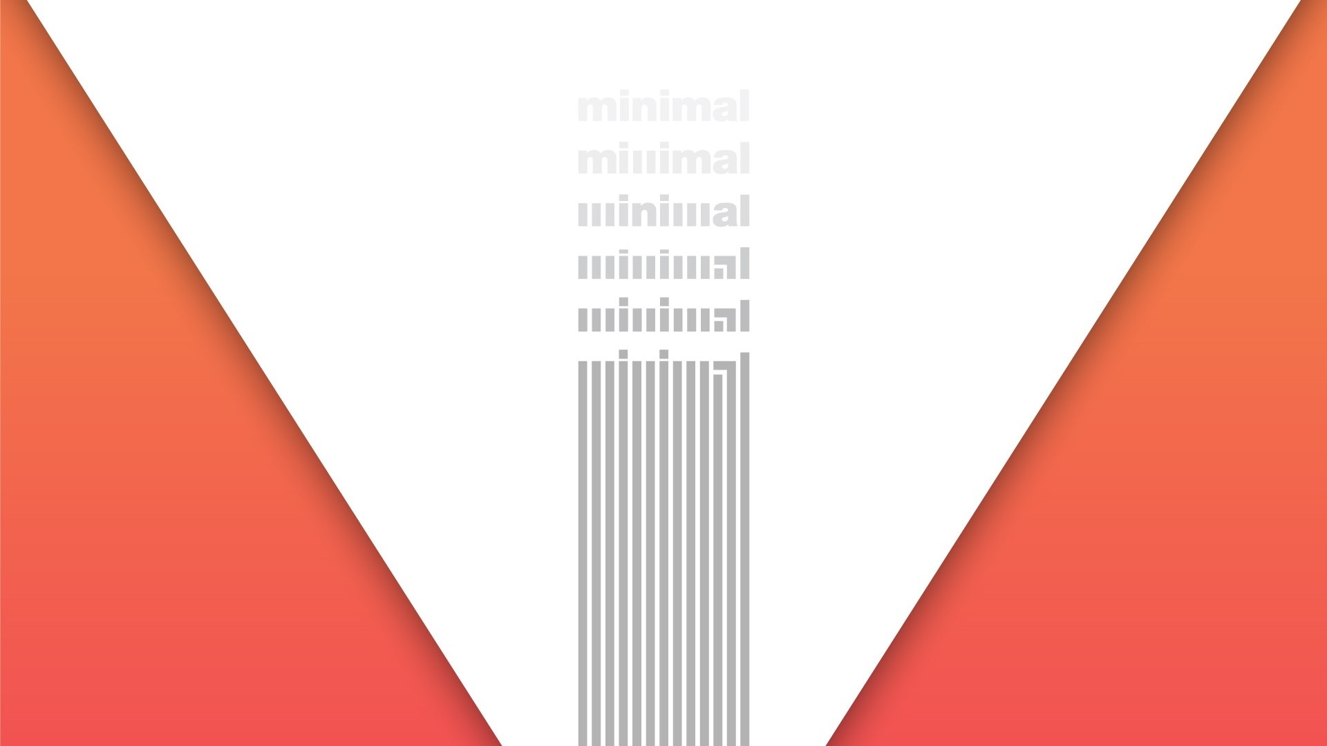 Minimalist design with repeating text HD Wallpaper