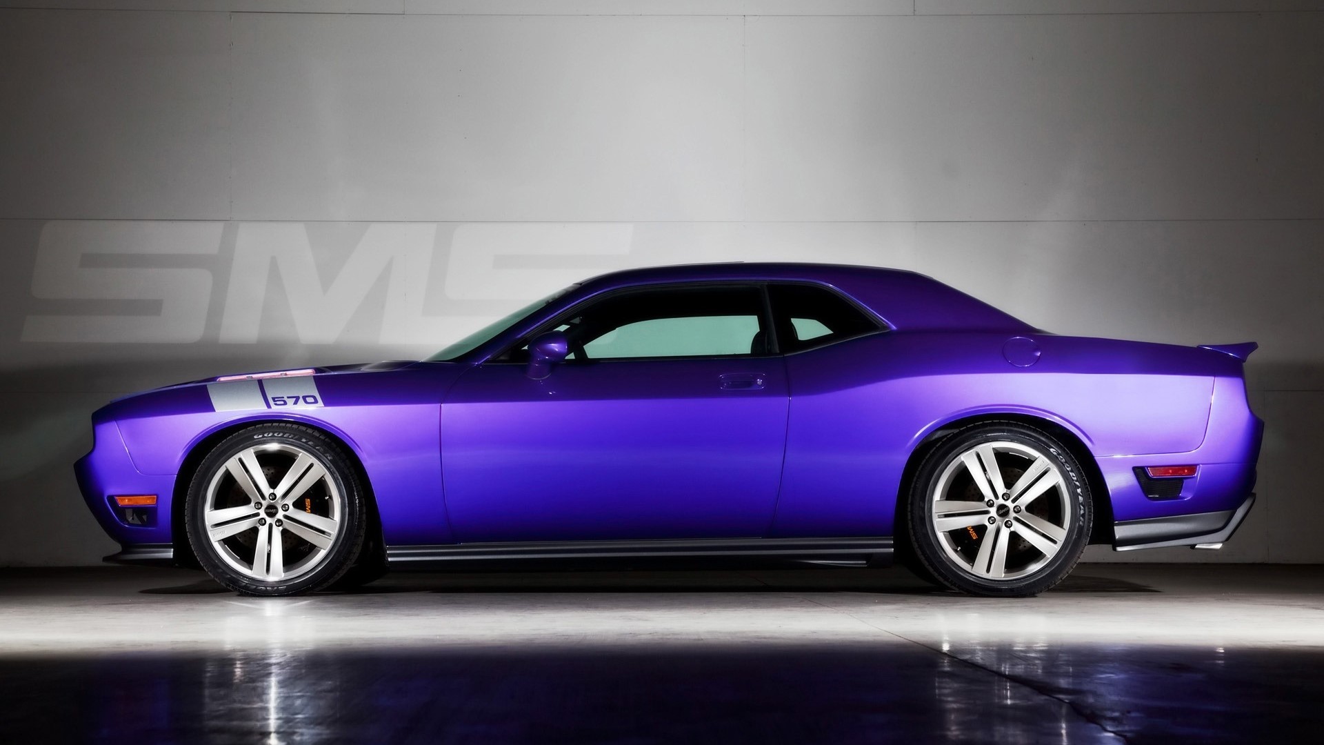 Purple Dodge Challenger SRT8 570 HD Wallpaper