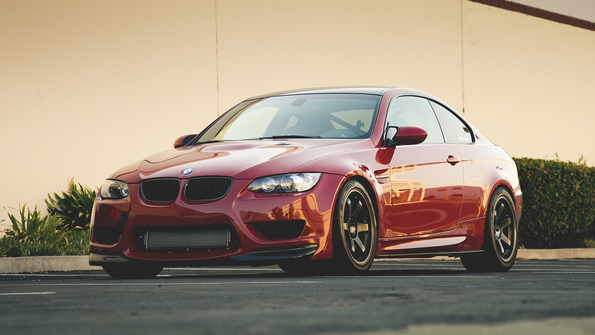 Red BMW M3 E92 Coupe HD Wallpaper