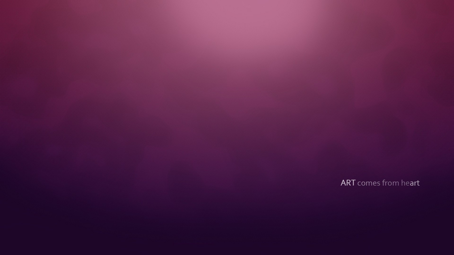 ART comes from heart HD Wallpaper