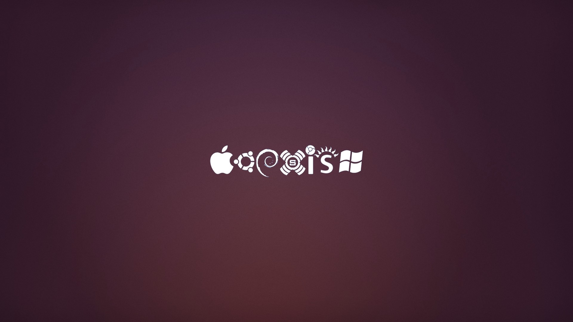 Coexist logos of operating systems HD Wallpaper