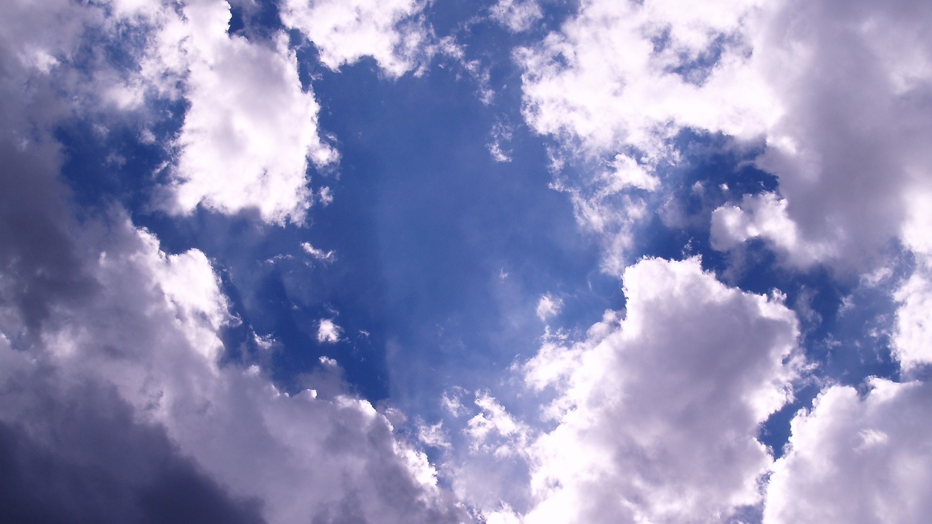 Blue Sky with Clouds HD Wallpaper