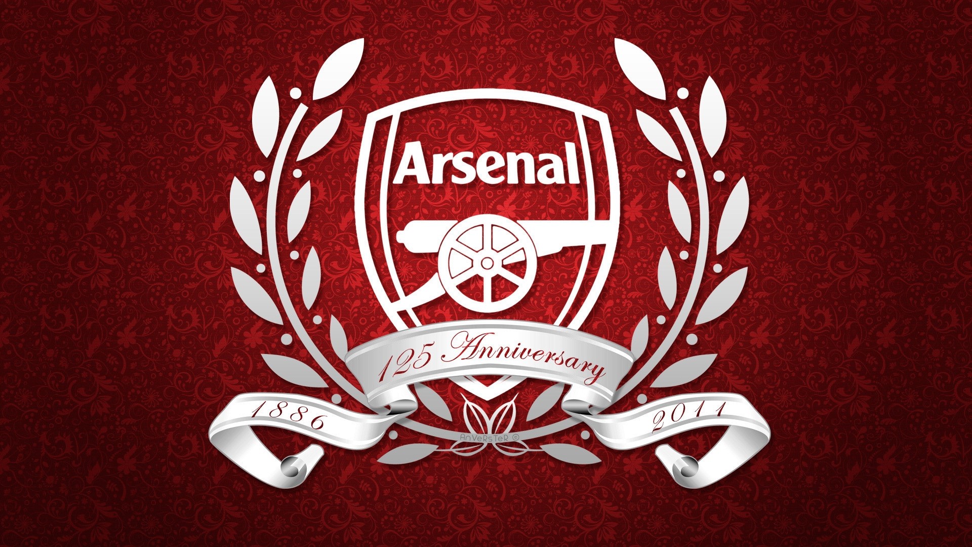 Arsenal 125th Anniversary Logo HD Wallpaper