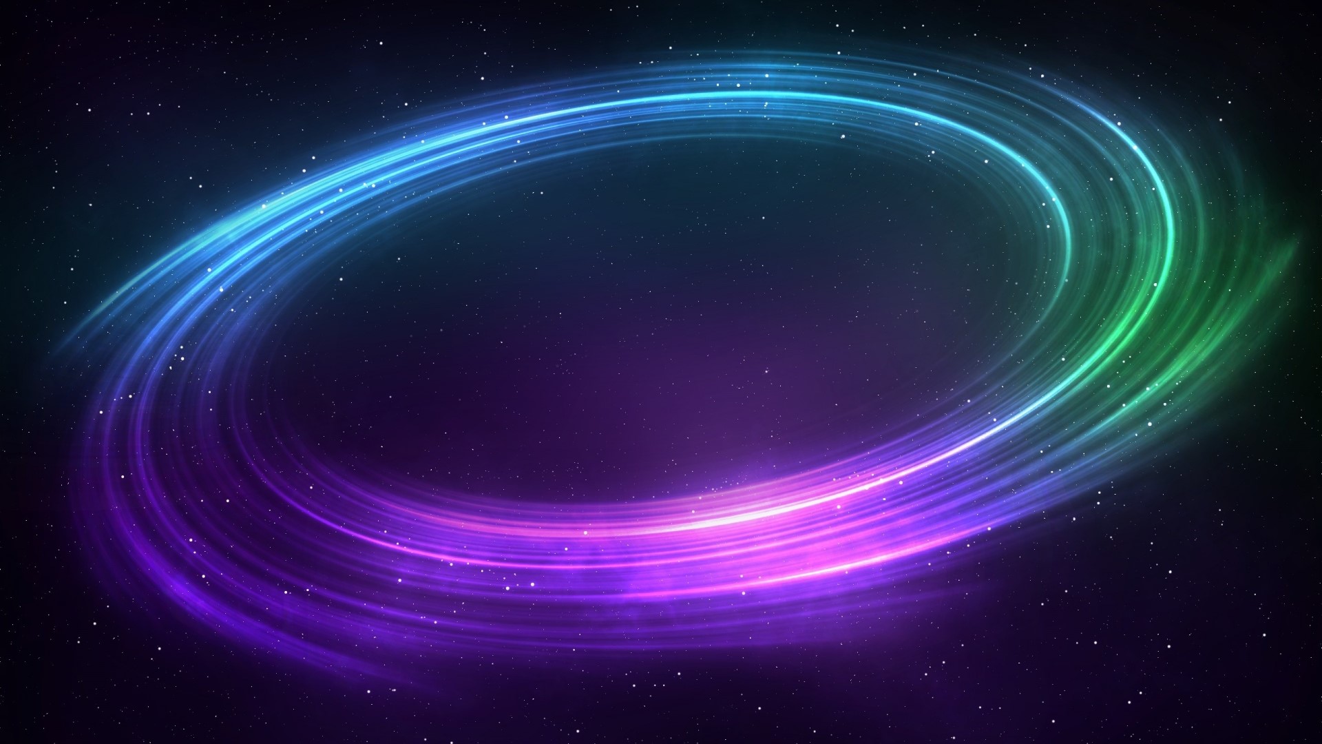 Abstract Colorful Light Spiral in Space HD Wallpaper