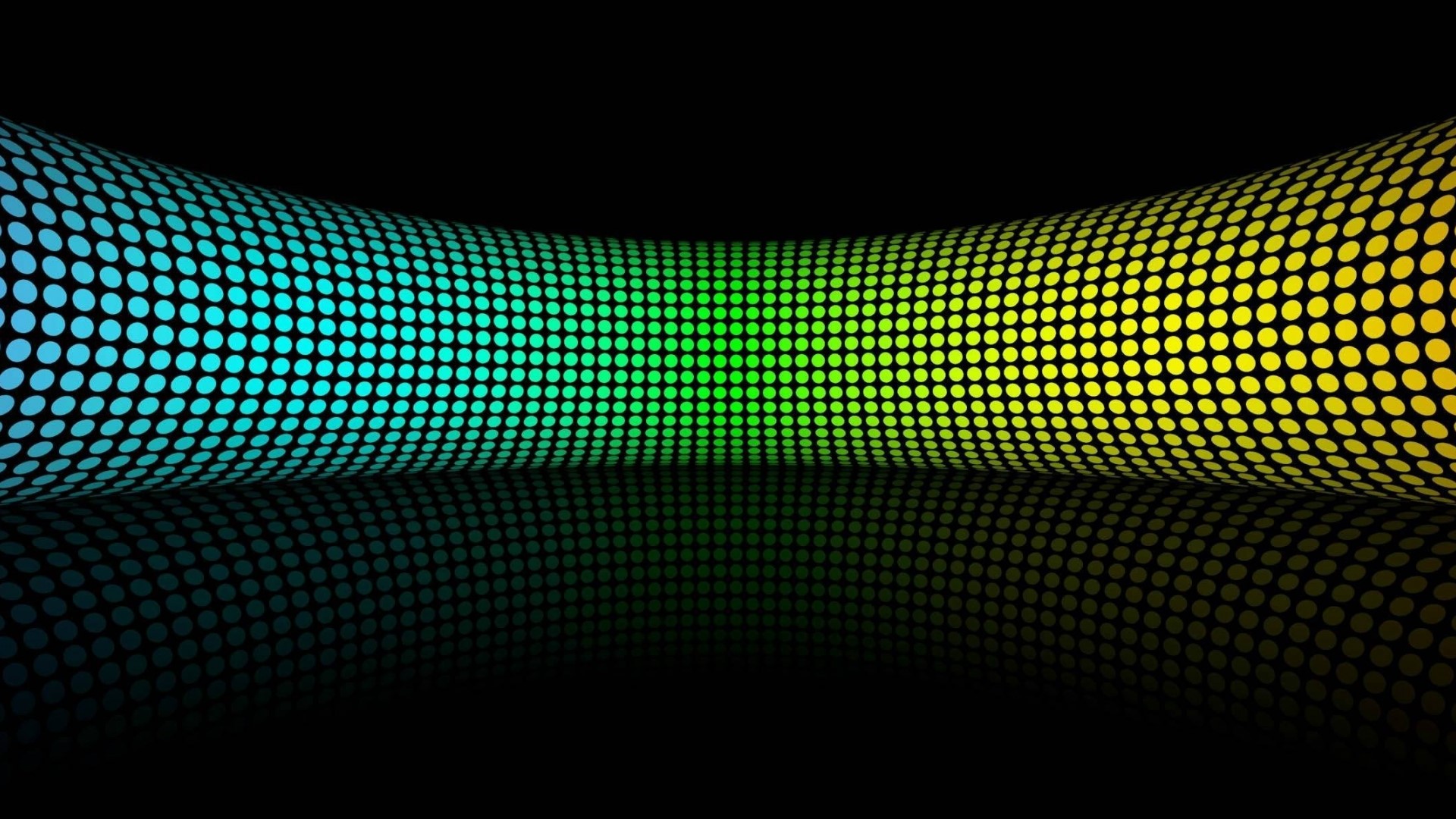 Colorful Dotted Light Wall Reflection HD Wallpaper