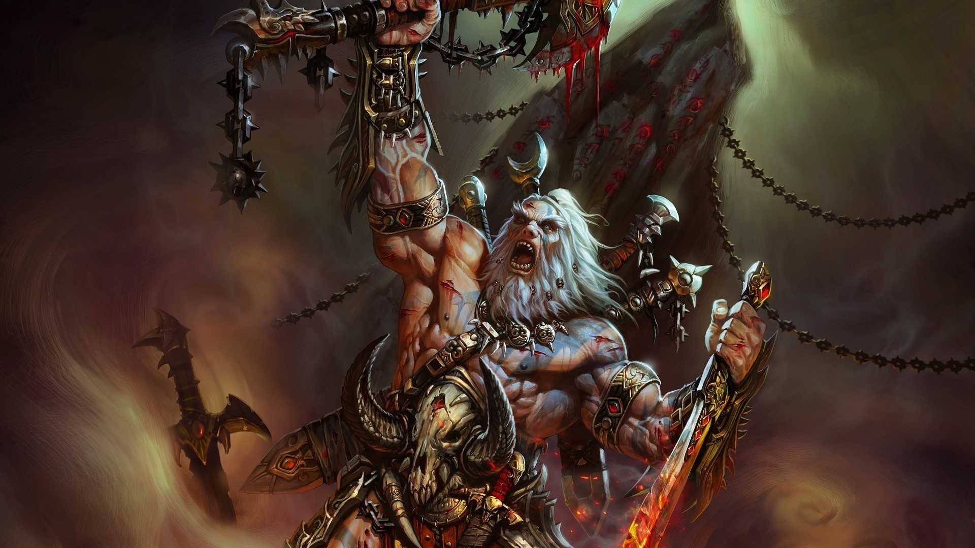 The Barbarian from Diablo 3 HD Wallpaper