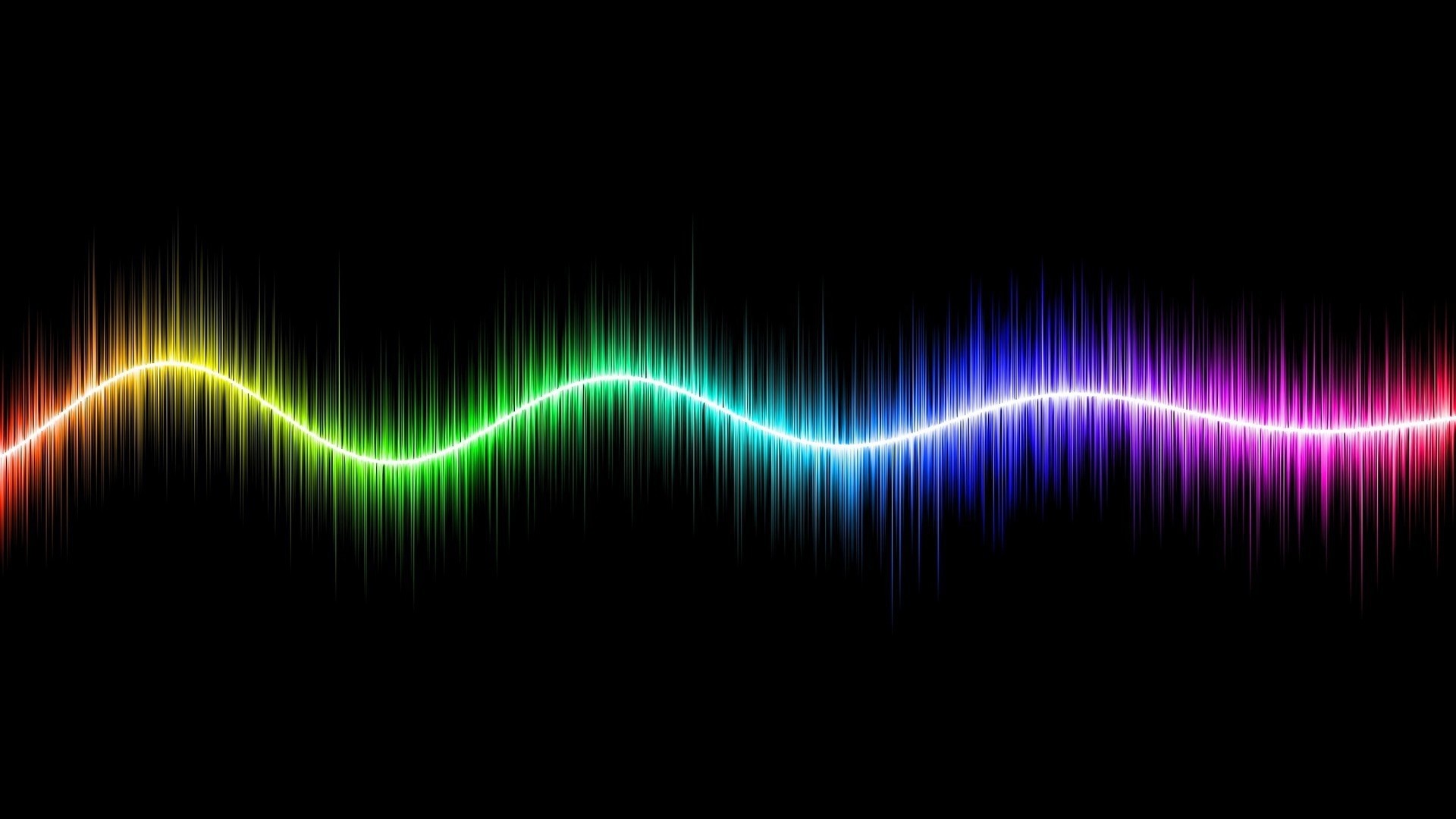 Color wave sound visualization HD Wallpaper