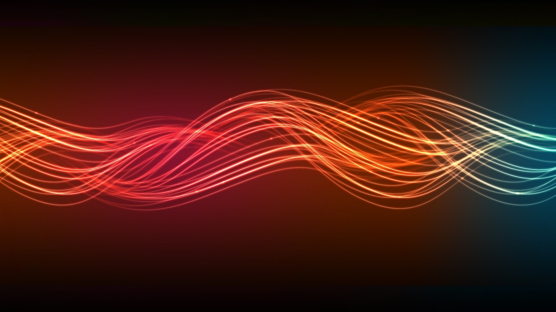 Abstract Red and Blue Light Streaks HD Wallpaper