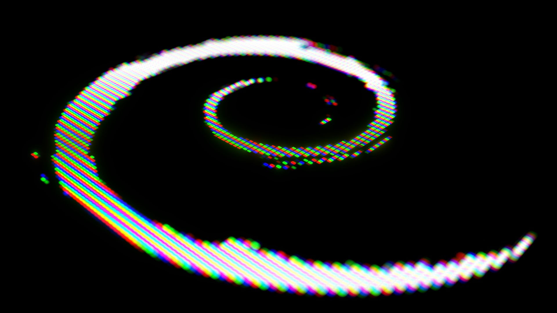 Debian Logo Spiral HD Wallpaper