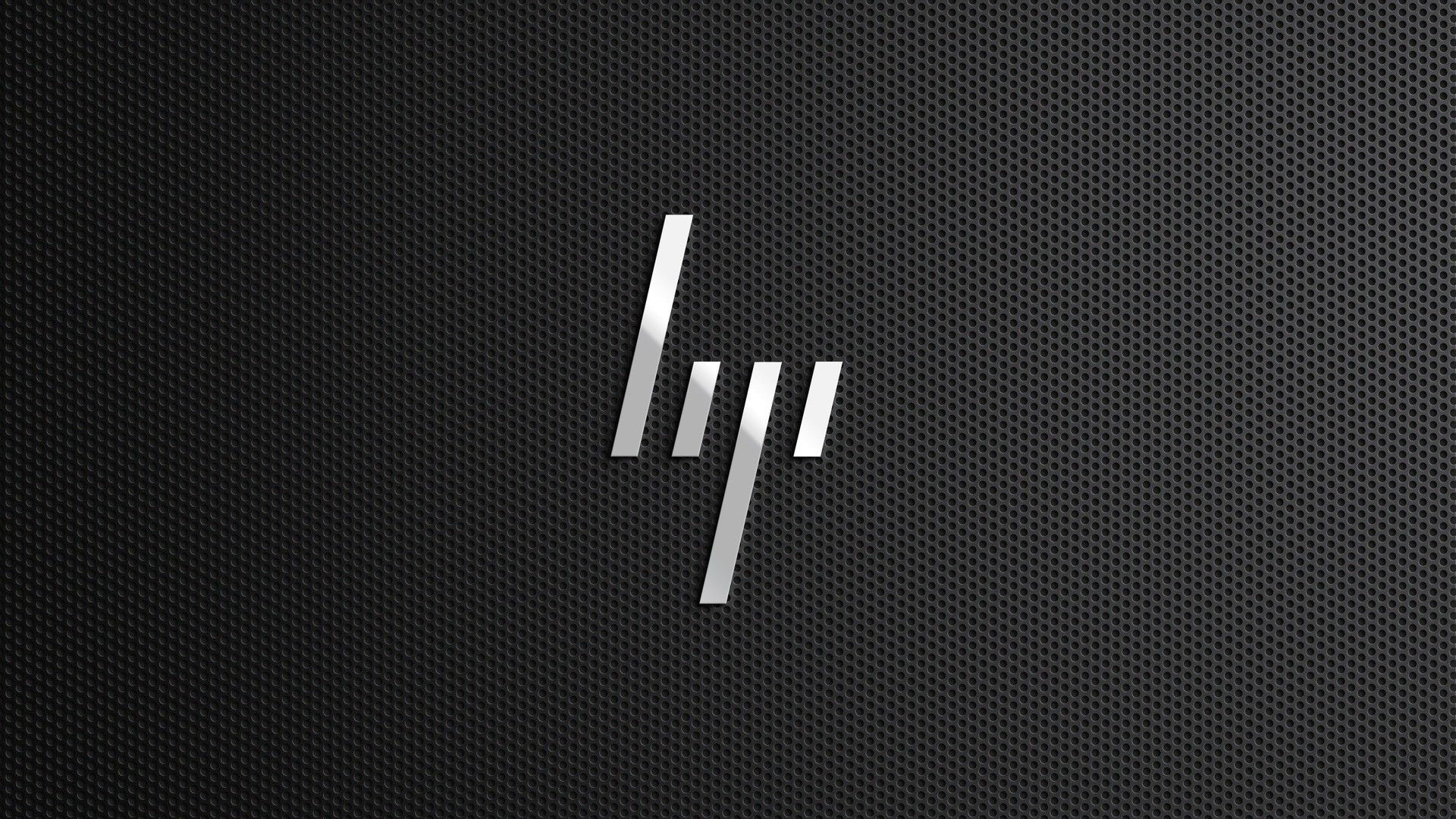 HP Logo on Black Mesh HD Wallpaper