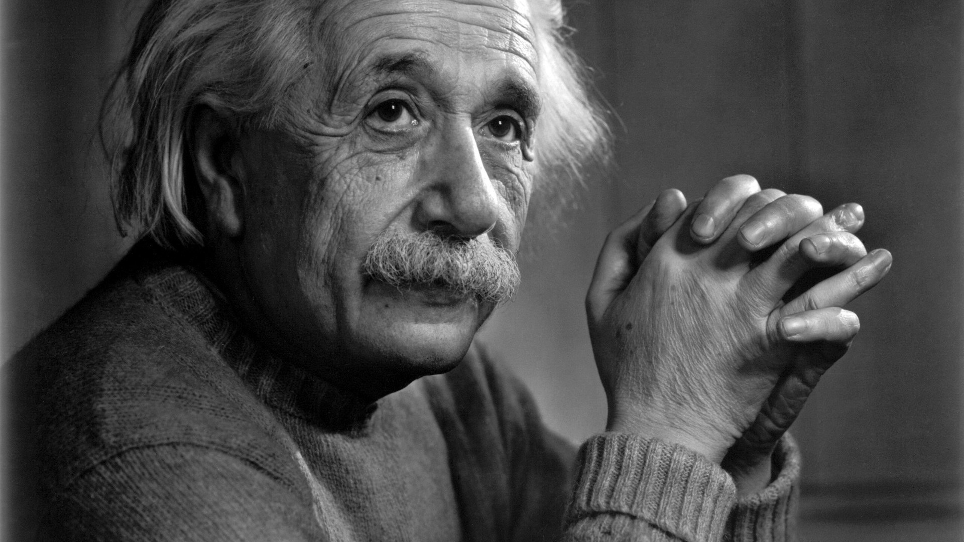 Albert Einstein portrait HD Wallpaper