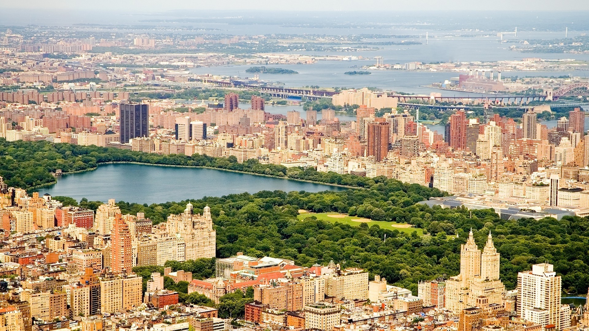New York City Central Park Aerial View HD Wallpaper